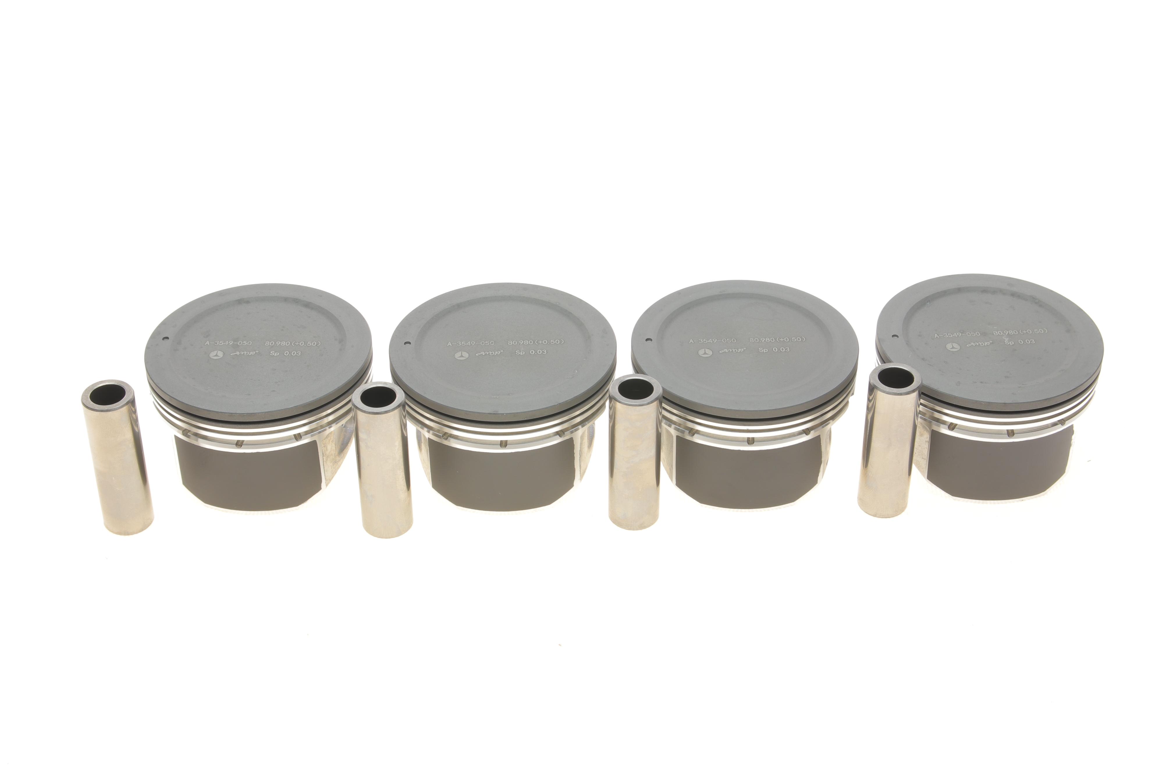 Поршень Chevrolet Lacetti 1.8 16V 03-13 (81.00mm/+0.50mm) (к-кт 4 шт)