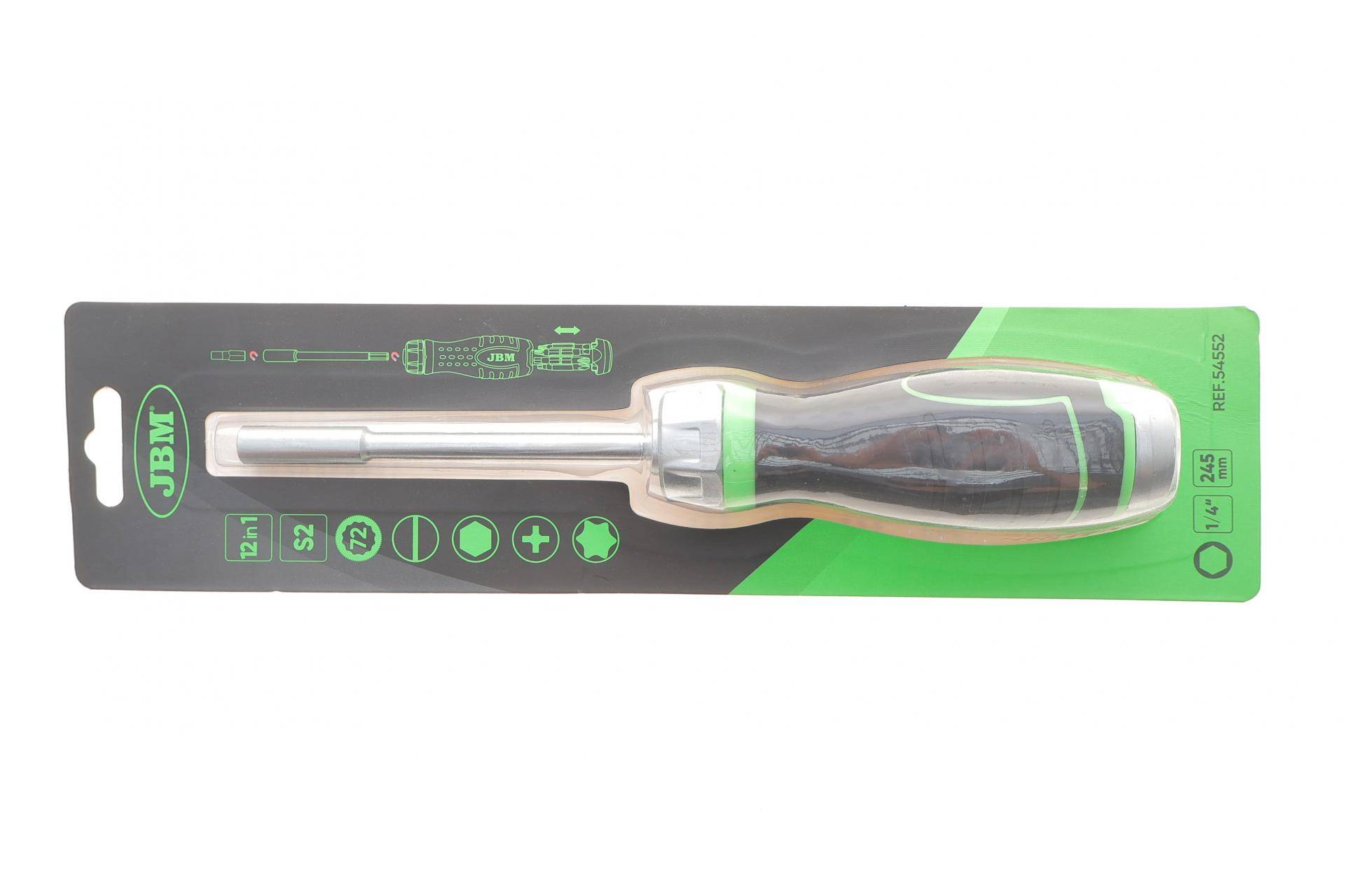 Викрутка із тріскачкою M6 та біти 12 од.