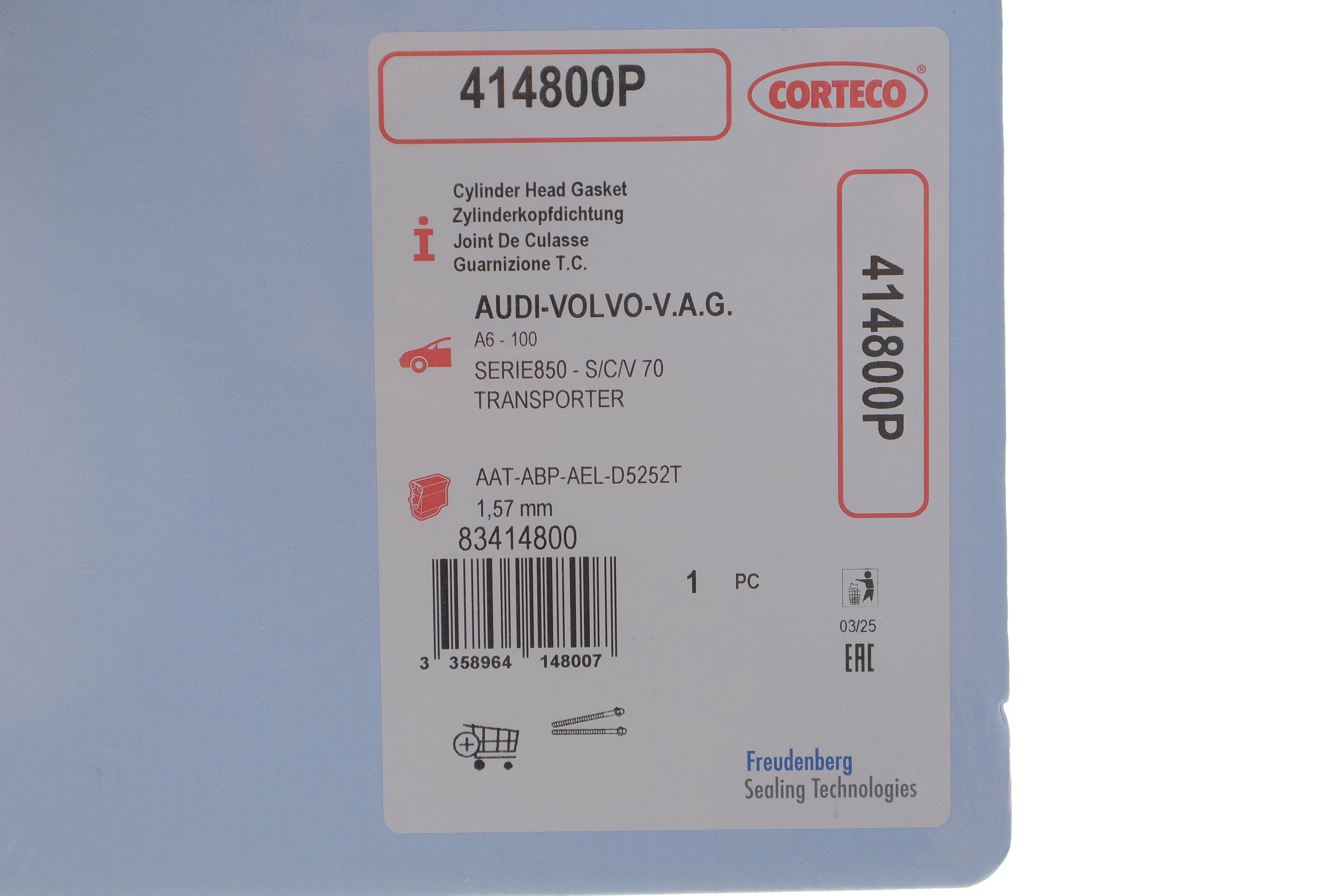 Прокладка ГБЦ VW LT/T4 2.5TDI (2 метки)