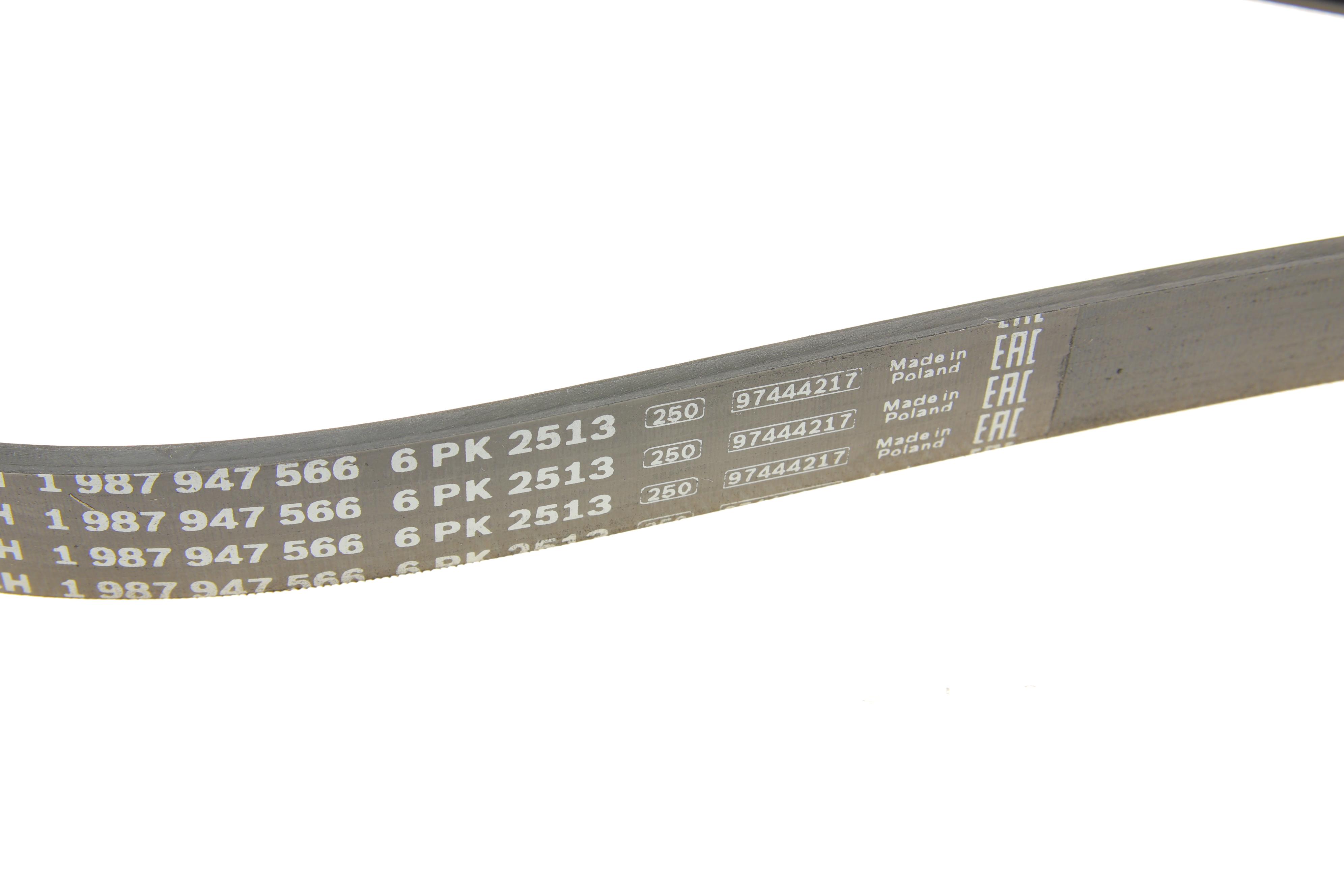 Ремінь генератора Hyundai Sonata 2.0/2.4 05-10/Kia Carens 2.0 06-/VW Phaeton 3.0TDI 07-16 (6PK2513)