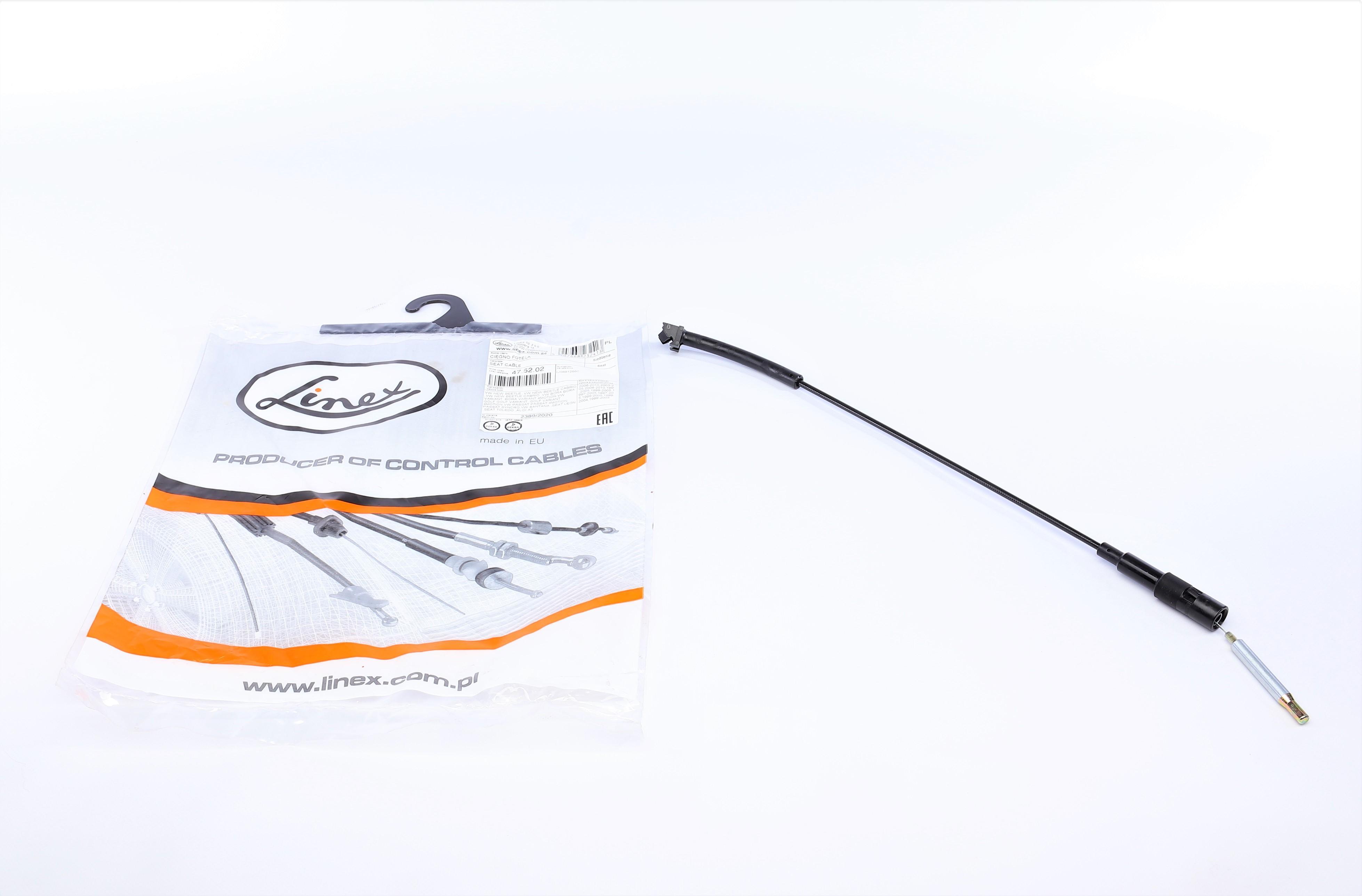 Трос регулировки cпинки сидения Audi A3/VW Passat/Golf/Seat Leon 96-10 (471mm)