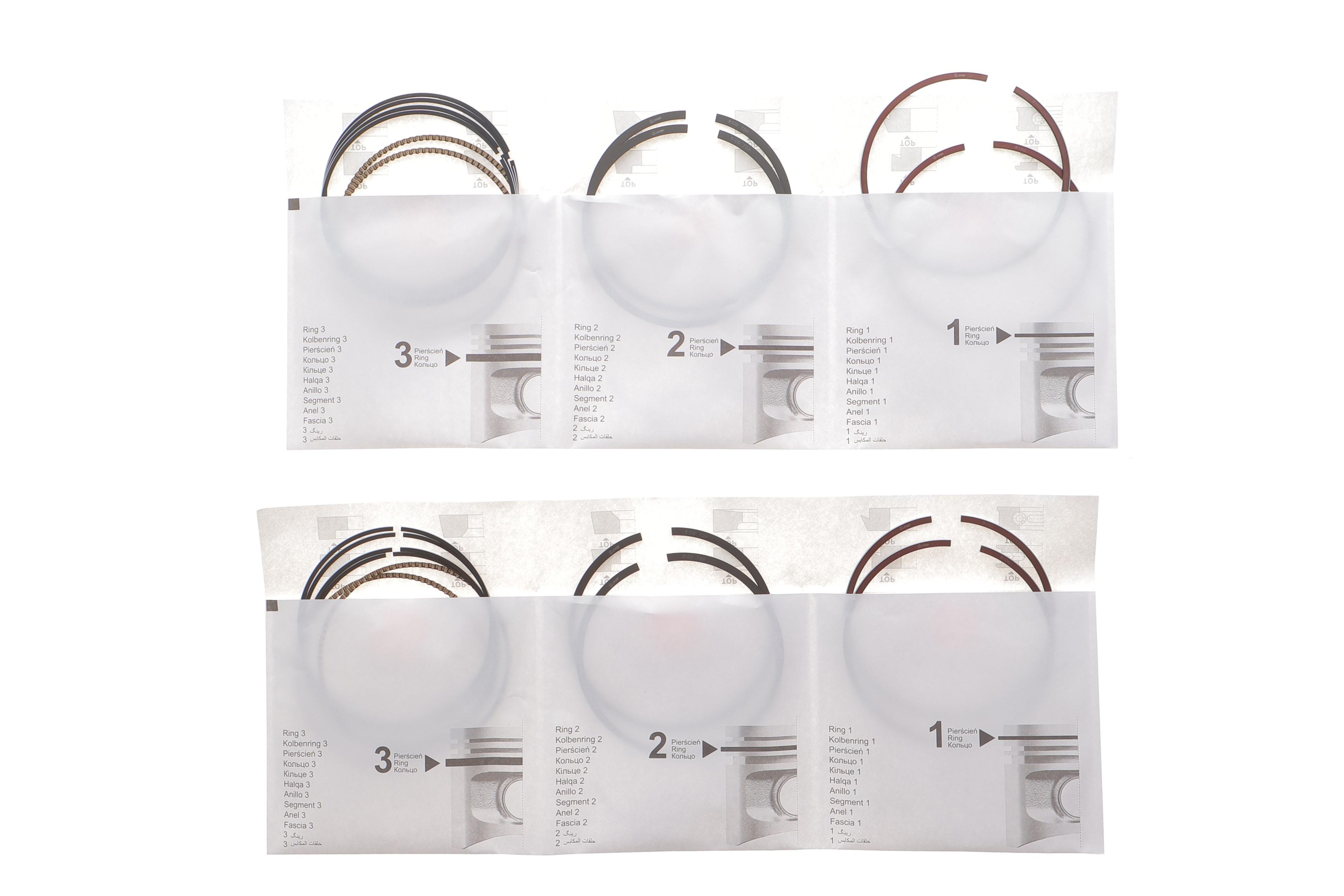 Кільця поршневі Chevrolet Lacetti 1.8 LDA (+0.50/81,00mm) (1.2x1.2x2.0) (к-кт 4 циліндра)