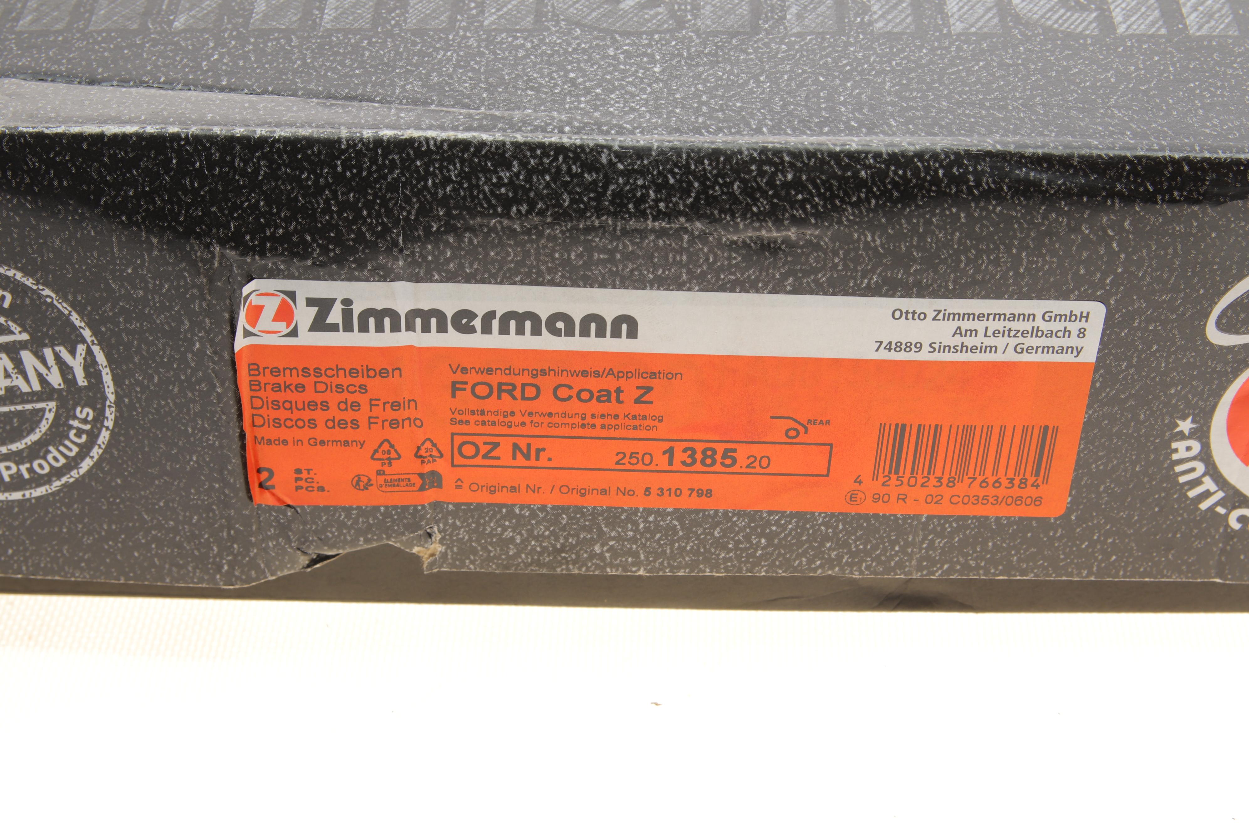 Диск тормозной (задний) Ford Galaxy 1.5/2.0 TDCi 15- (316x16) (с покрытием) (полный)