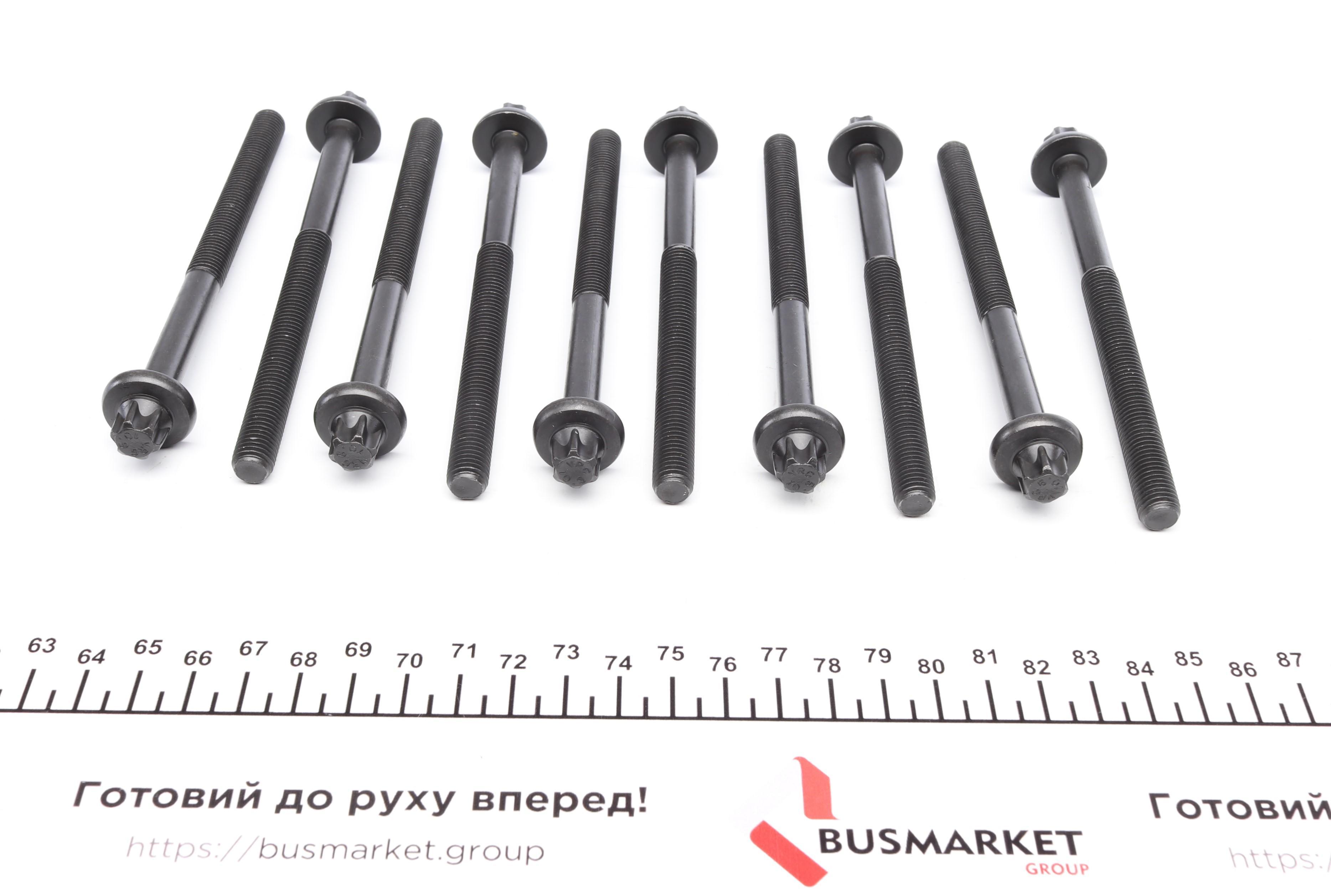 Болты головки (к-кт 10шт.) Renault Kangoo 1.2 16V 01-