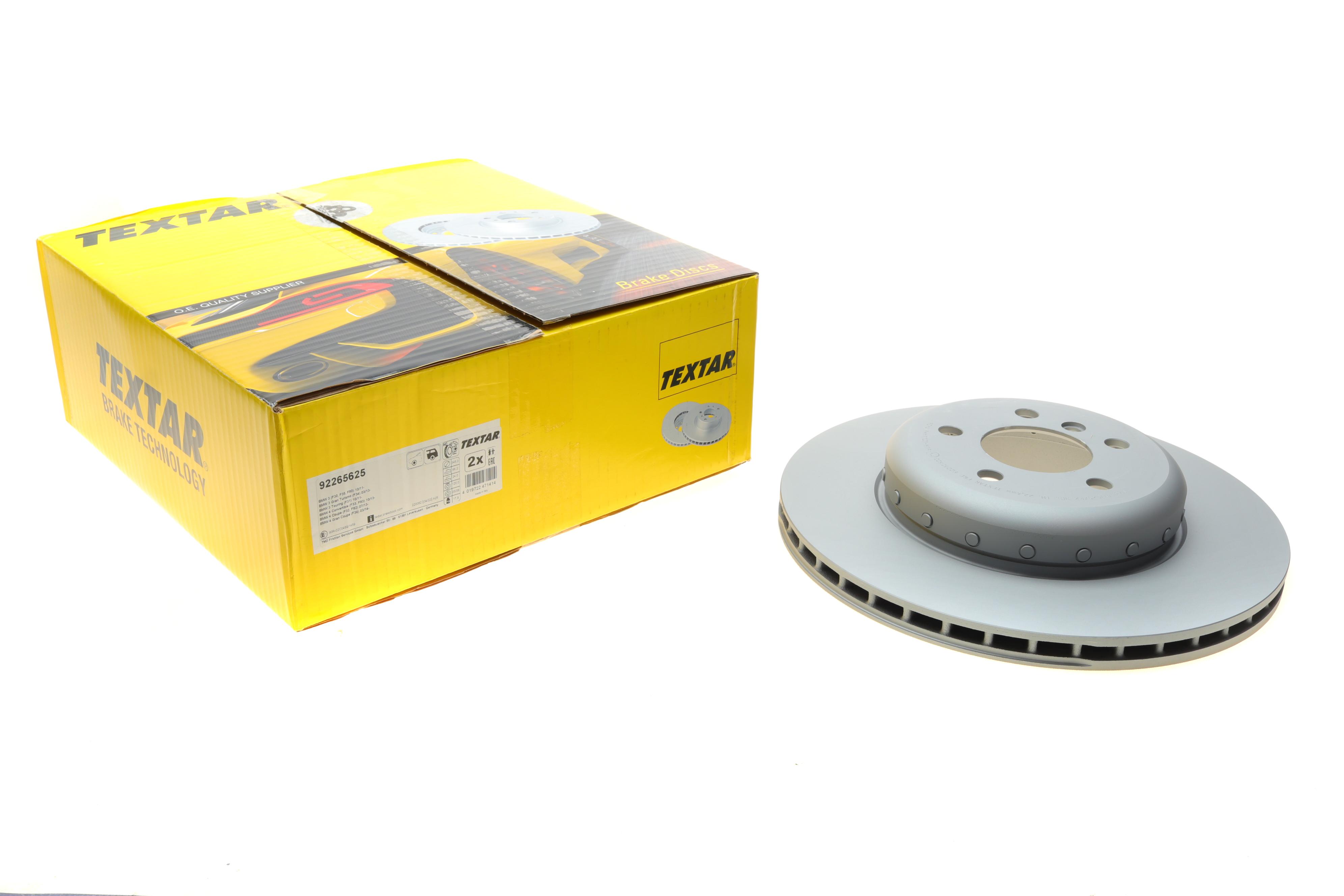 Диск тормозной (задний) BMW 3 (F30/F80/F34)/4 (F36/F33/F83) 11- (345x24) PRO+