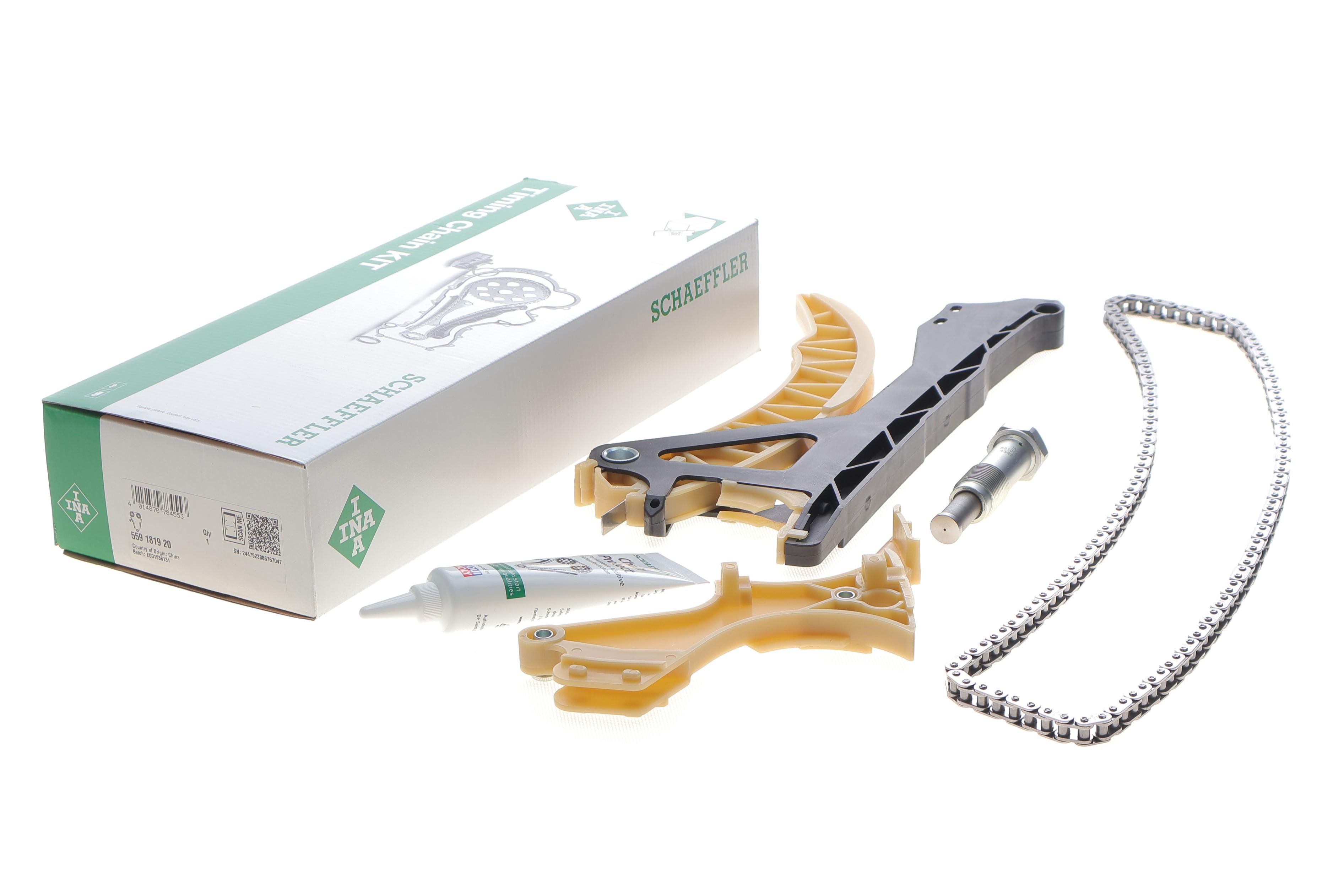 Комплект ланцюга ГРМ BMW 3 (E90)/5 (E60) 04-10 N46, (ланцюг INA)