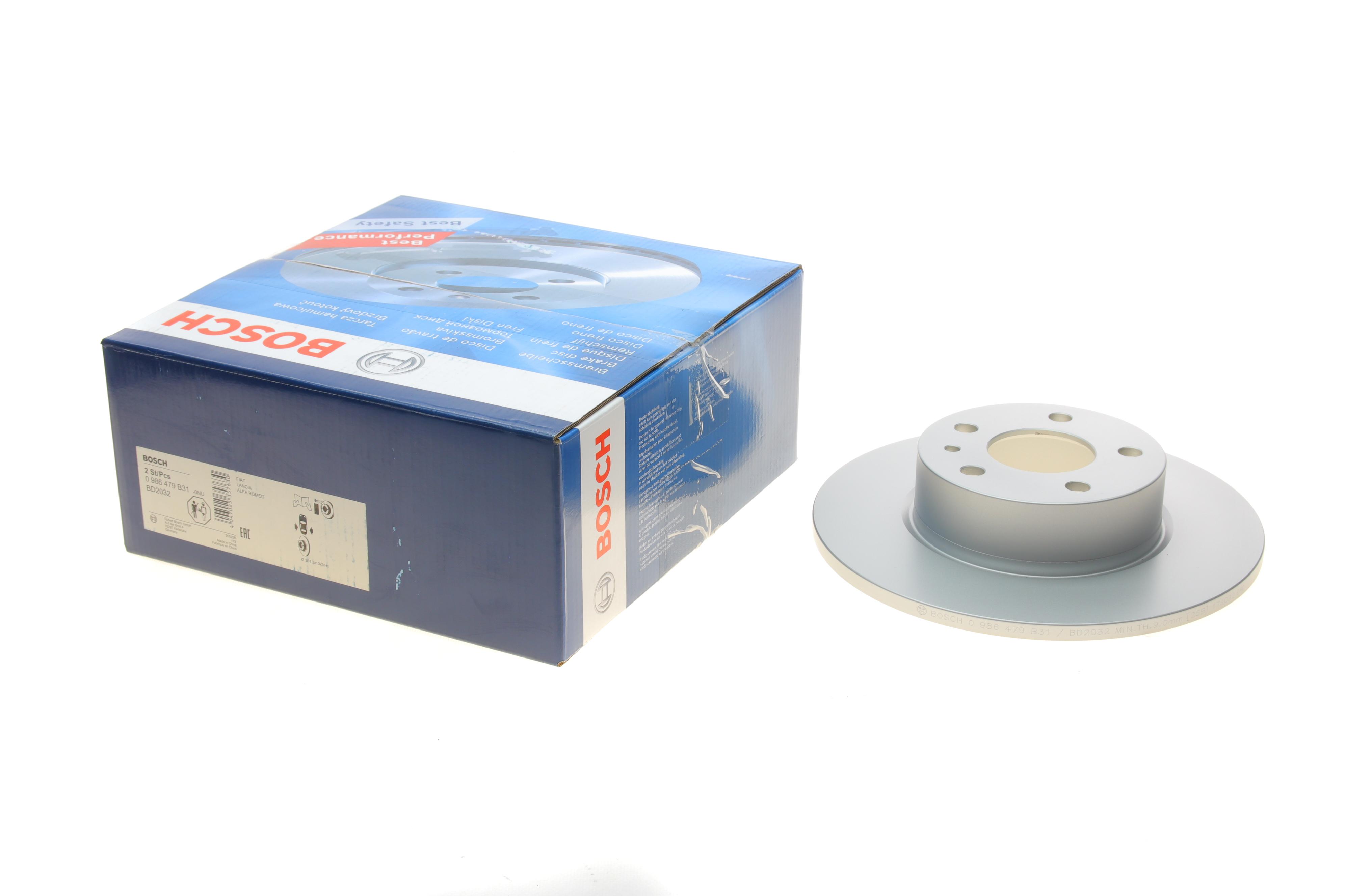 Диск тормозной (задний) Fiat Bravo/Stilo 01-14 (251.2x10)