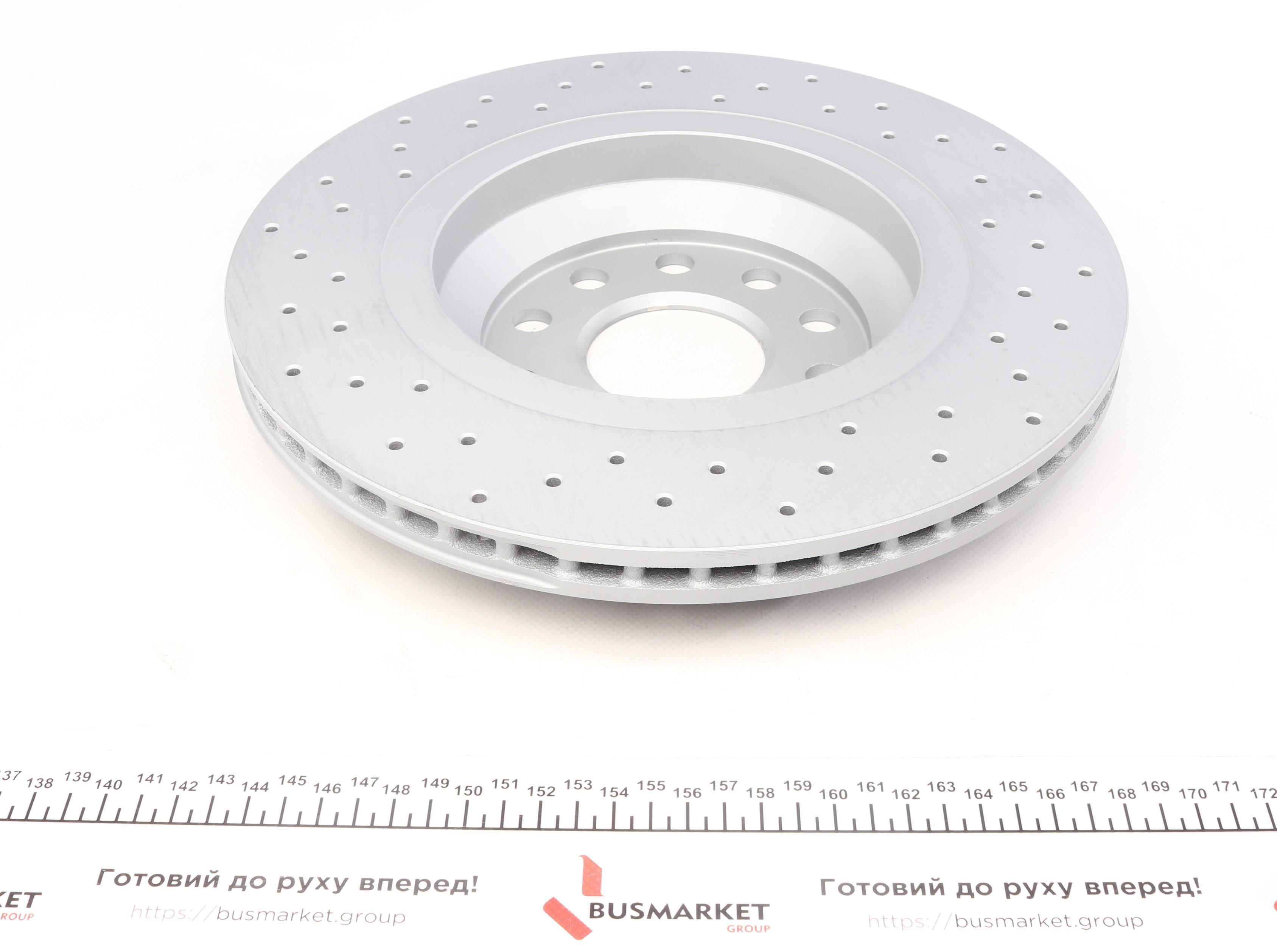 Диск гальмівний (задній) VW Passat 05-/Golf/Seat Leon 12- (310x22) (з покриттям)(з отвором)(повний