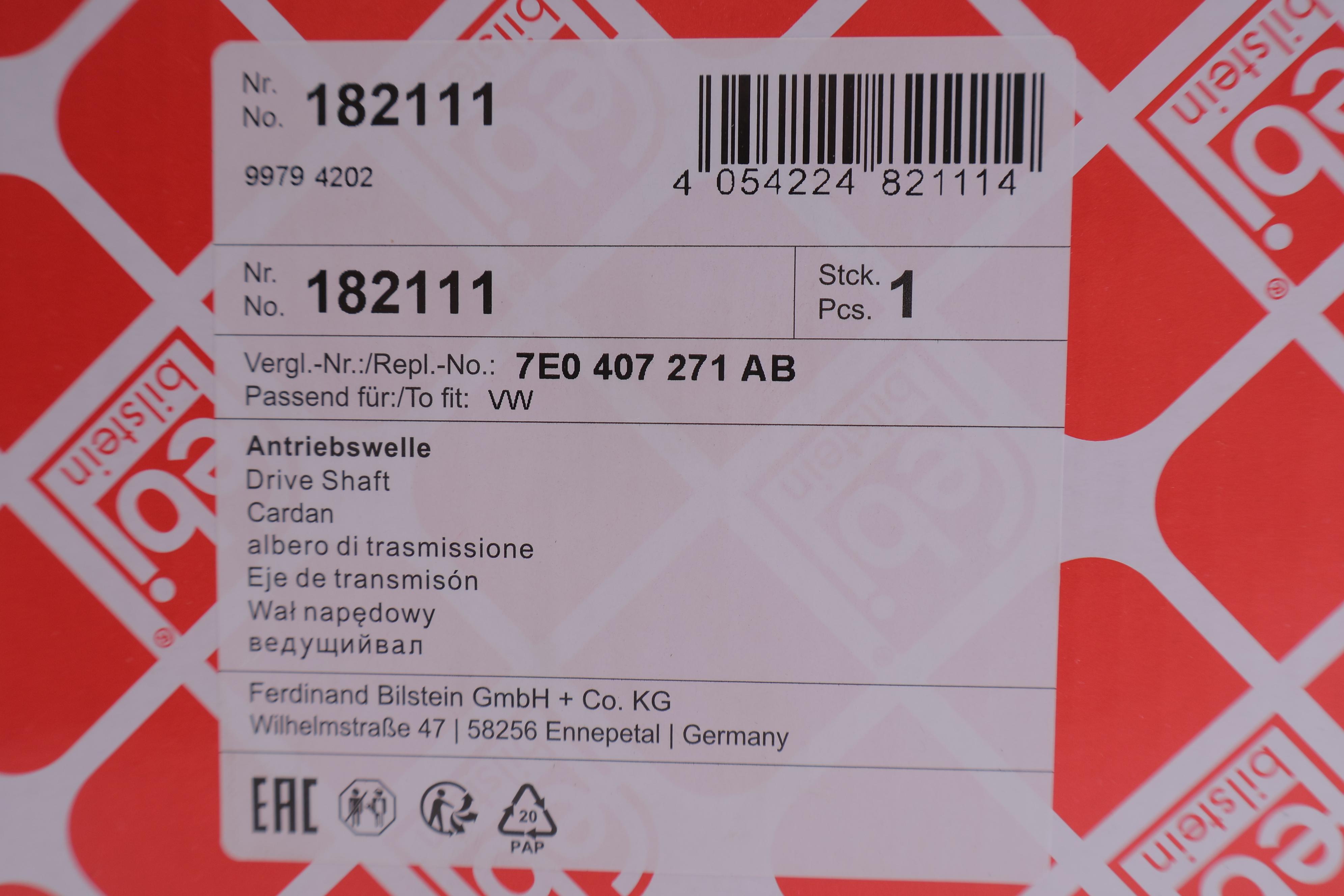 Піввісь (передня) VW T5/T6 2.0 BiTDI 09- (L) (37x38x638)