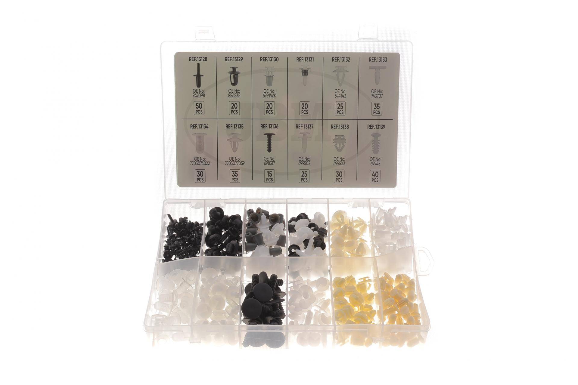 Набір кліпс пластикових Peugeot/Citroen (345шт)