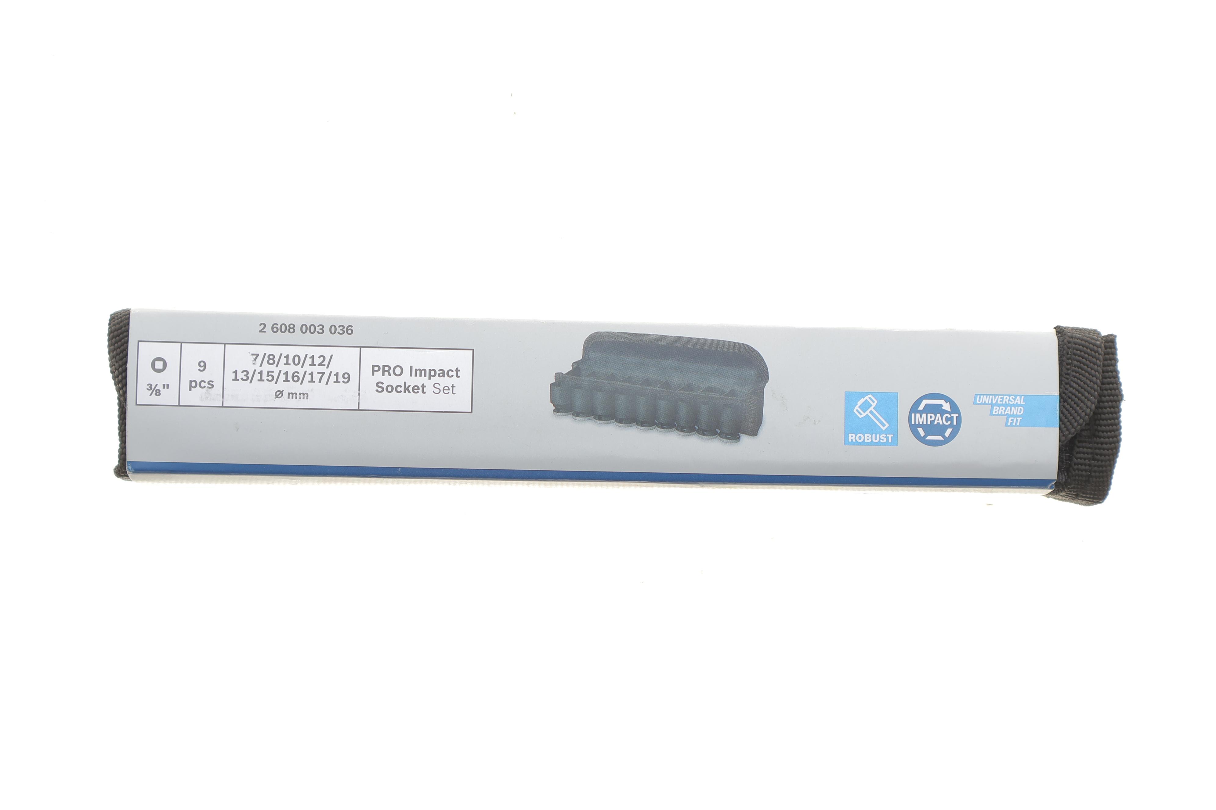 Набір ударних головок 3/8" 7-19 мм 9 шт.