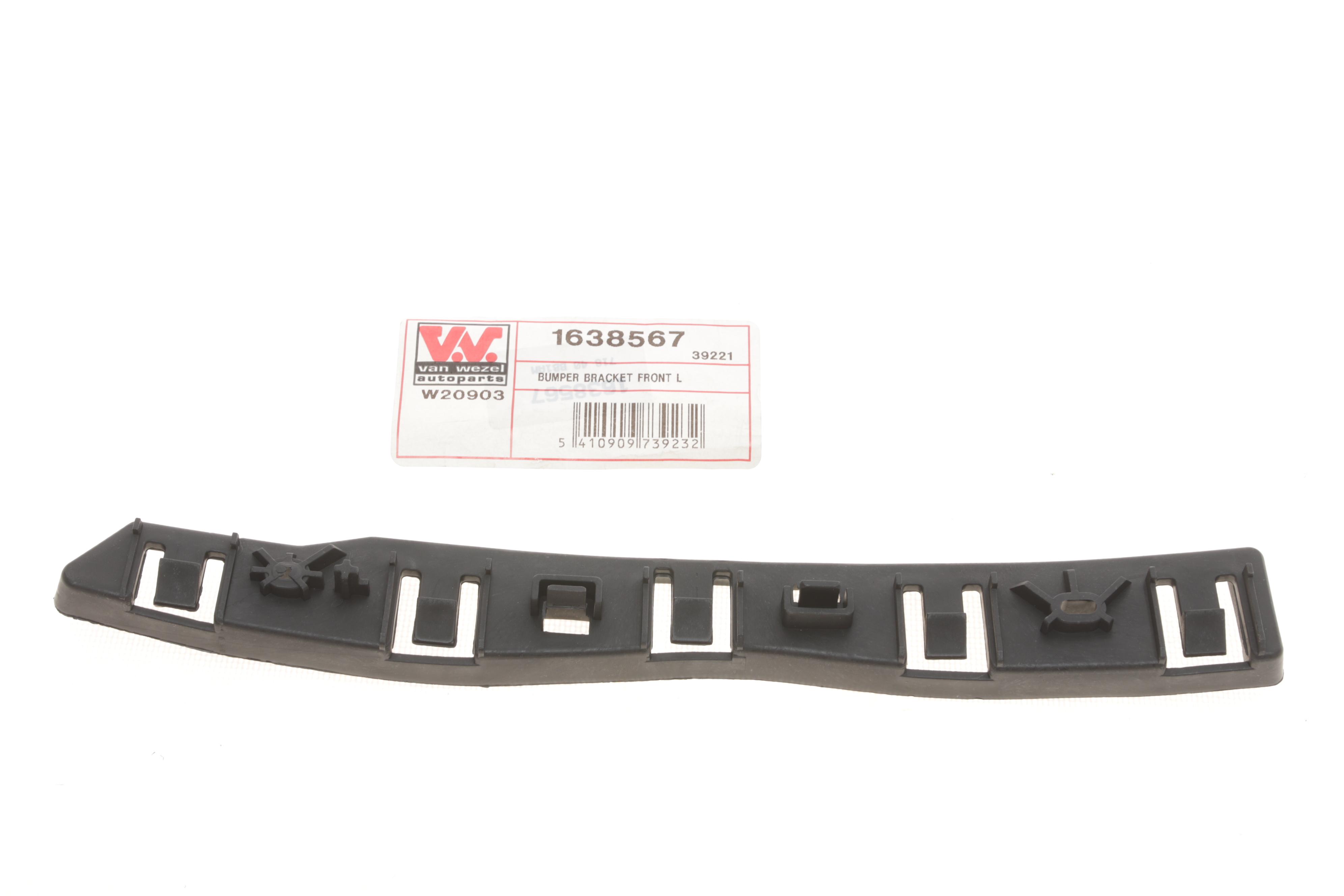 Кронштейн крепления бампера (переднего/L) Fiat Doblo 09-/Opel Combo 12-