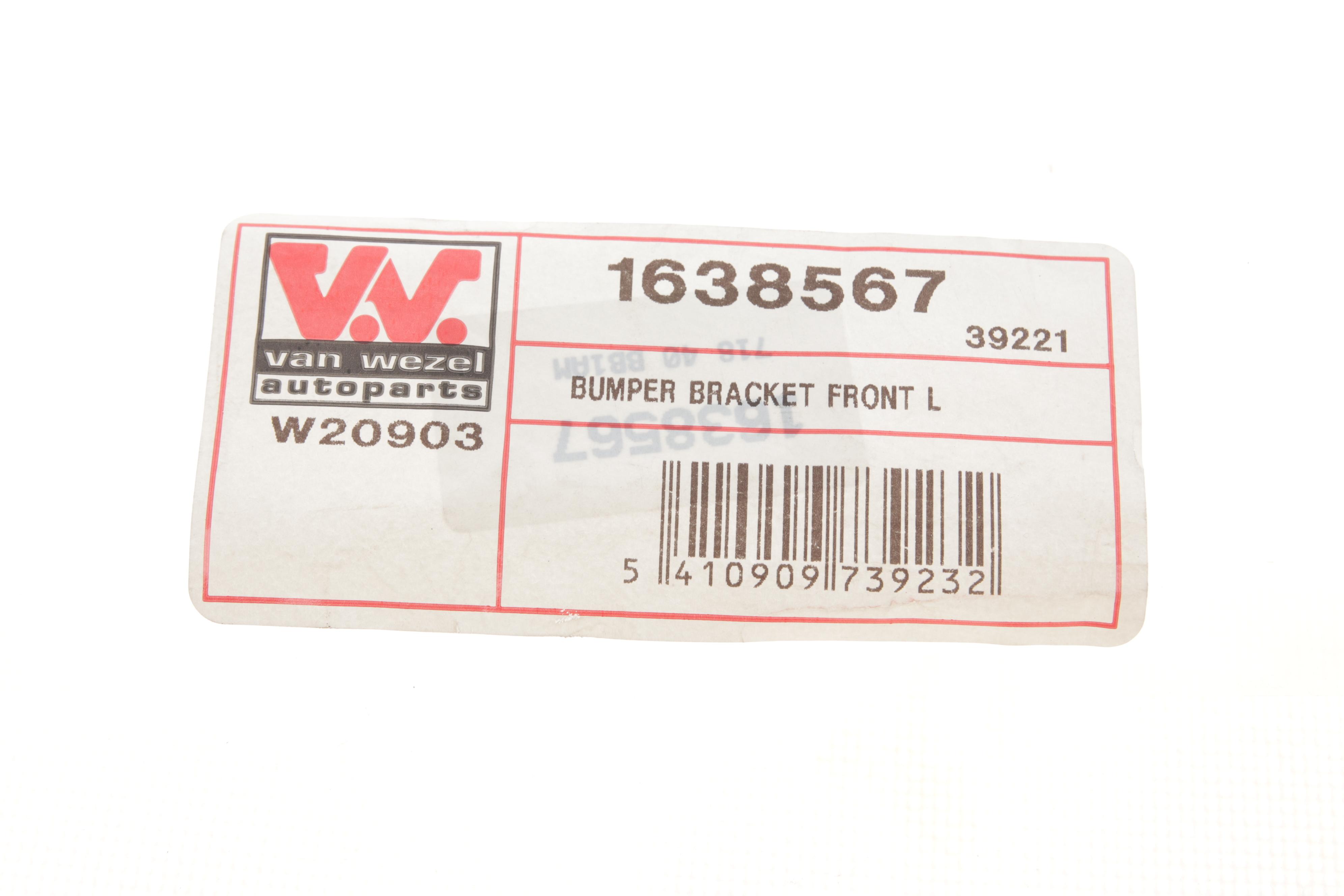 Кронштейн кріплення бампера (переднього/L) Fiat Doblo 09-/Opel Combo 12-