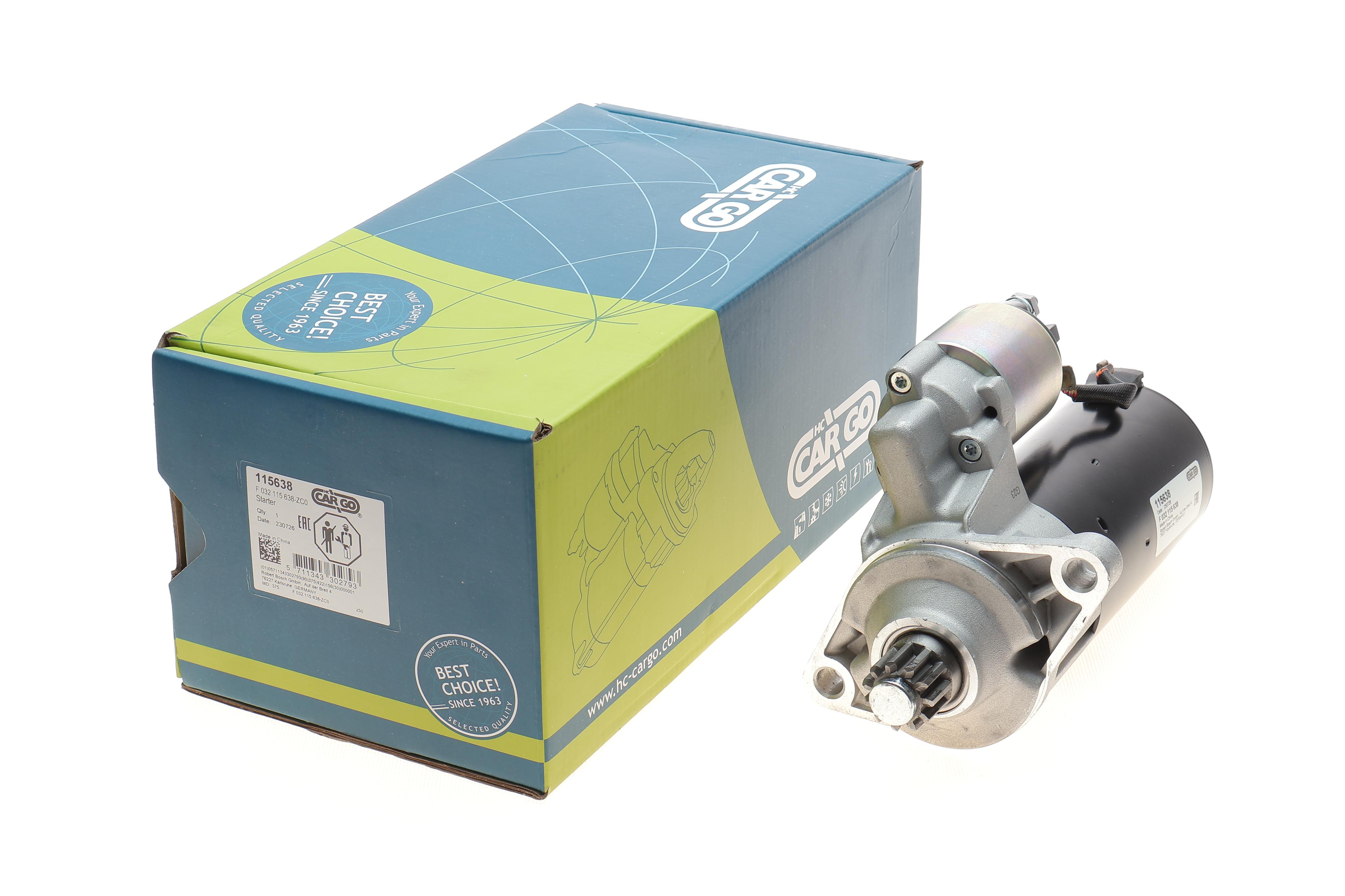 Стартер VW Caddy III/IV 10-/Passat 2.0 TDI 05- (12V/1.7kw) (z=11) = 115638