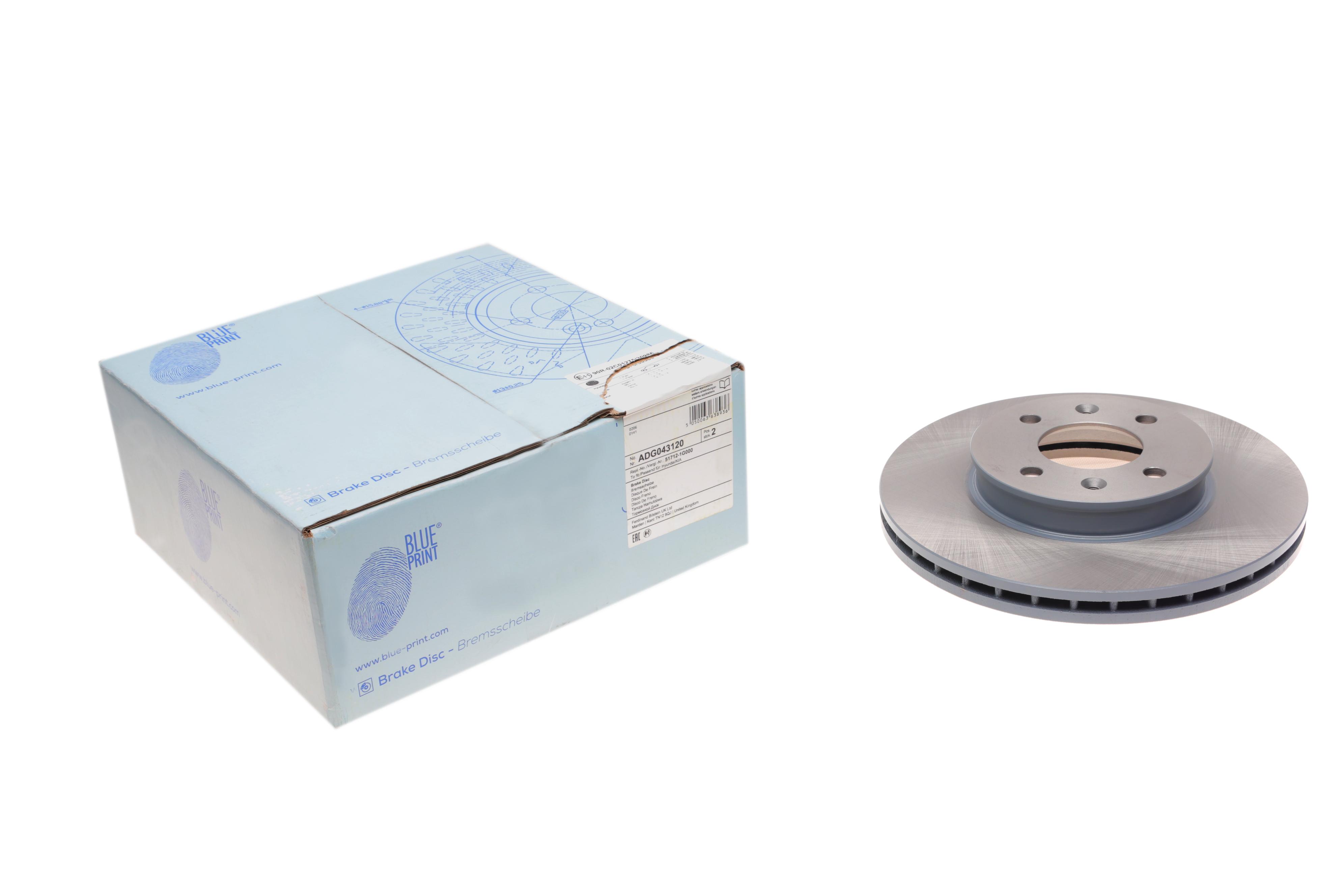 Диск тормозной (передний) Hyundai Accent III 05-10/Kia Rio II 05- (256x22) (с покрытием)