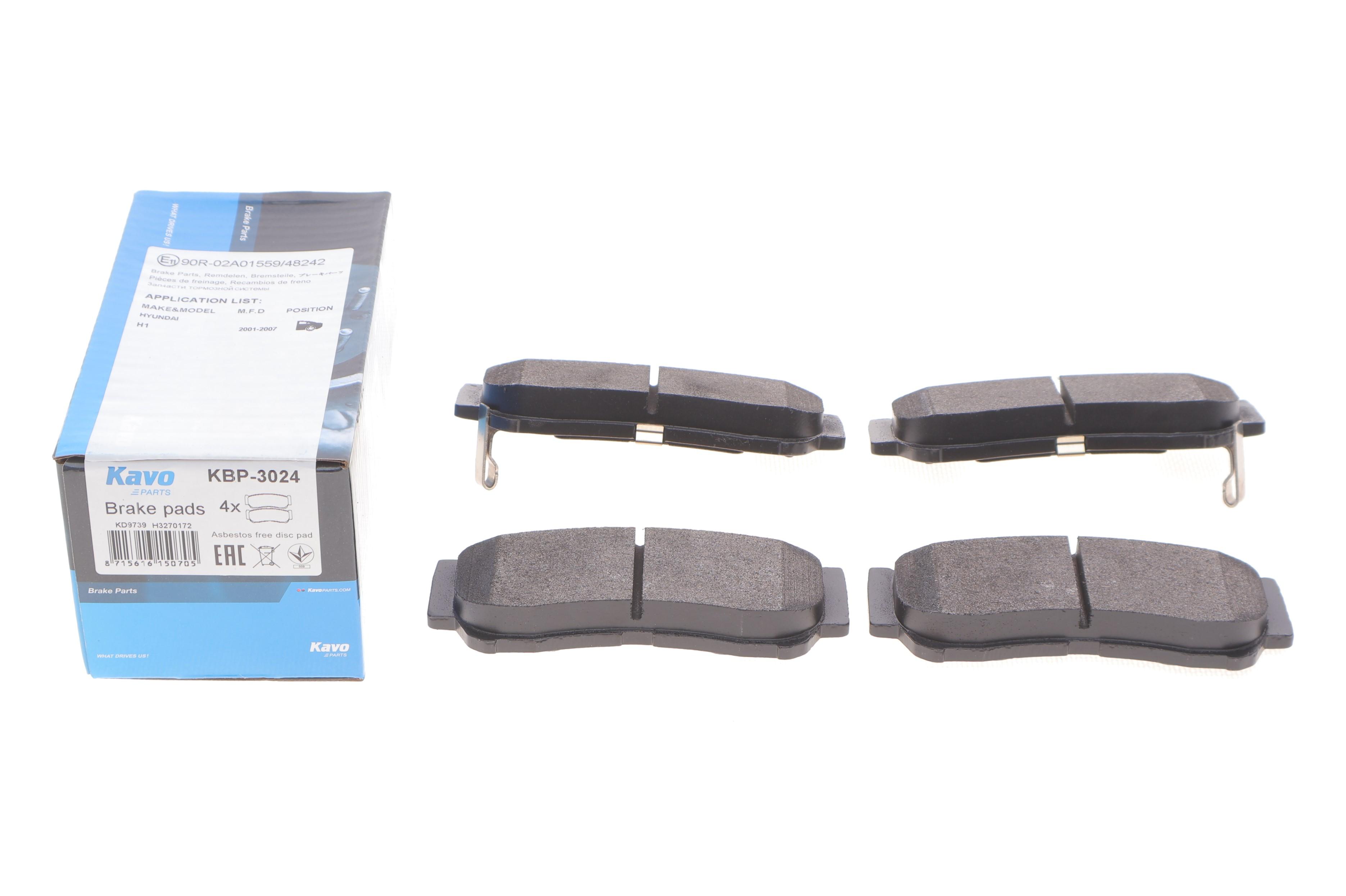 Колодки гальмівні (задні) Hyundai H-1 97-07/Santa Fe 05-15