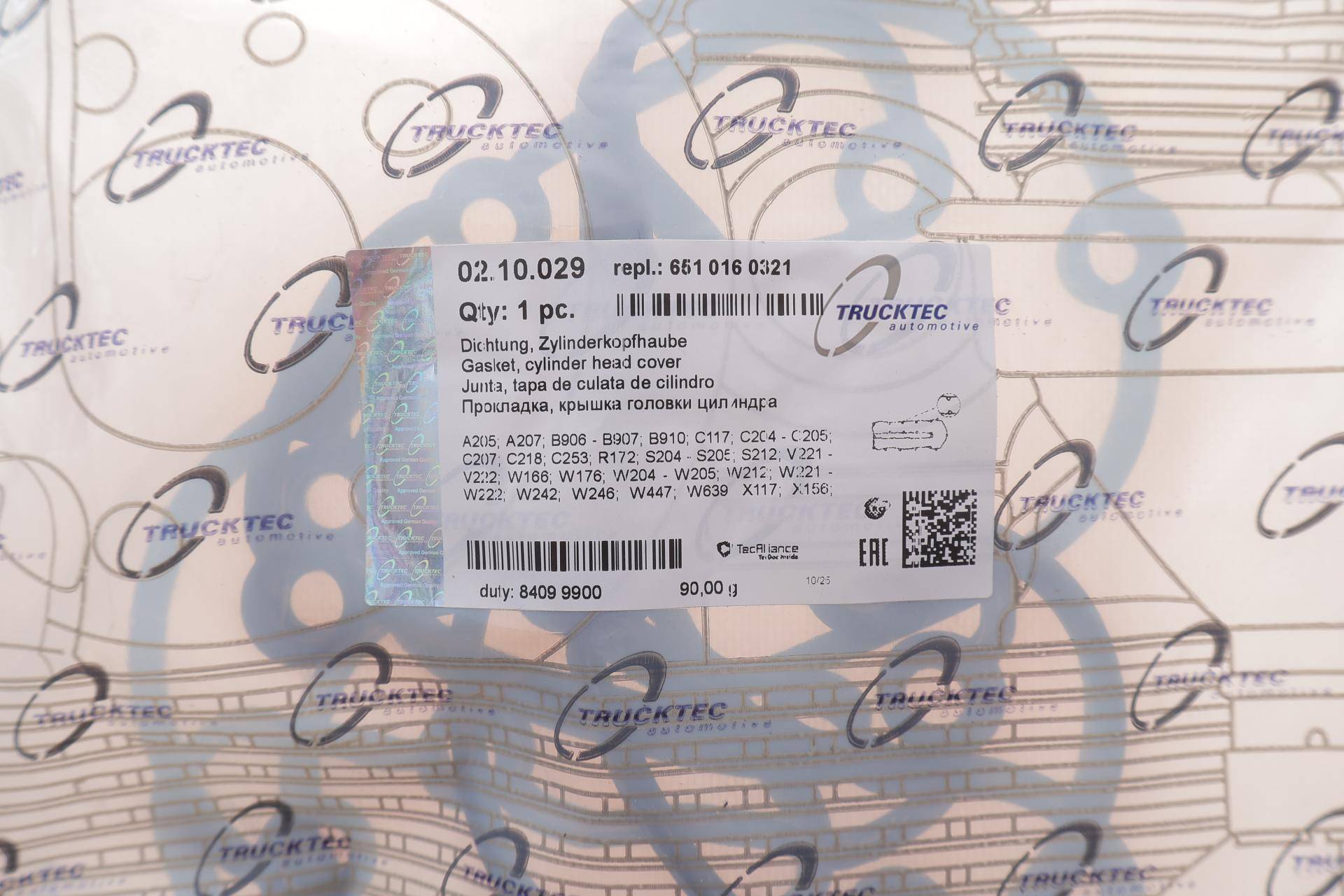 Прокладка кришки клапанів MB Sprinter 2.2 CDI 09- OM651