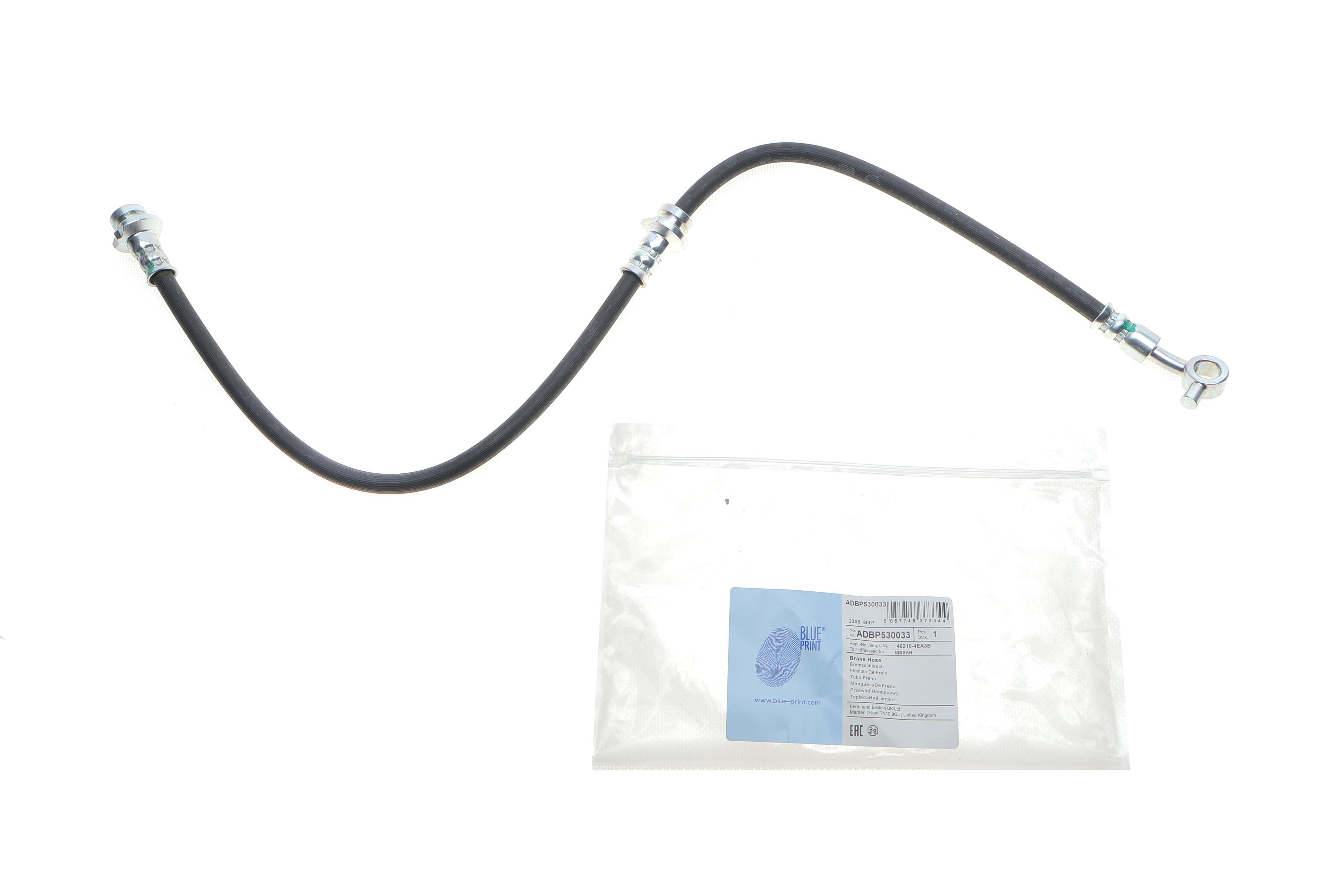 Шланг гальмівний (передній) Nissan Qashqai 13- (L) (614mm)