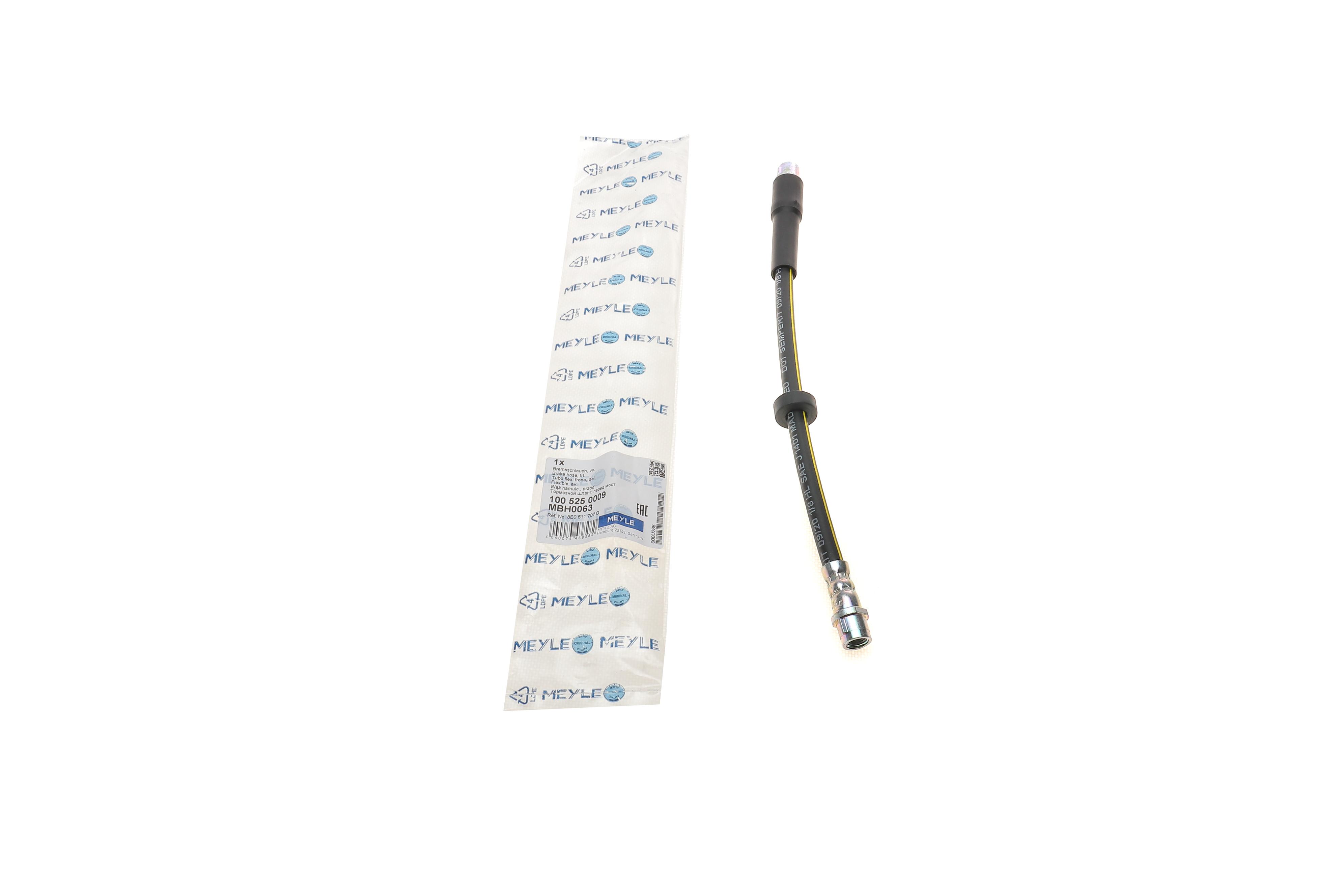 Шланг гальмівний (передній) Audi A4 00-09 (L=330mm)