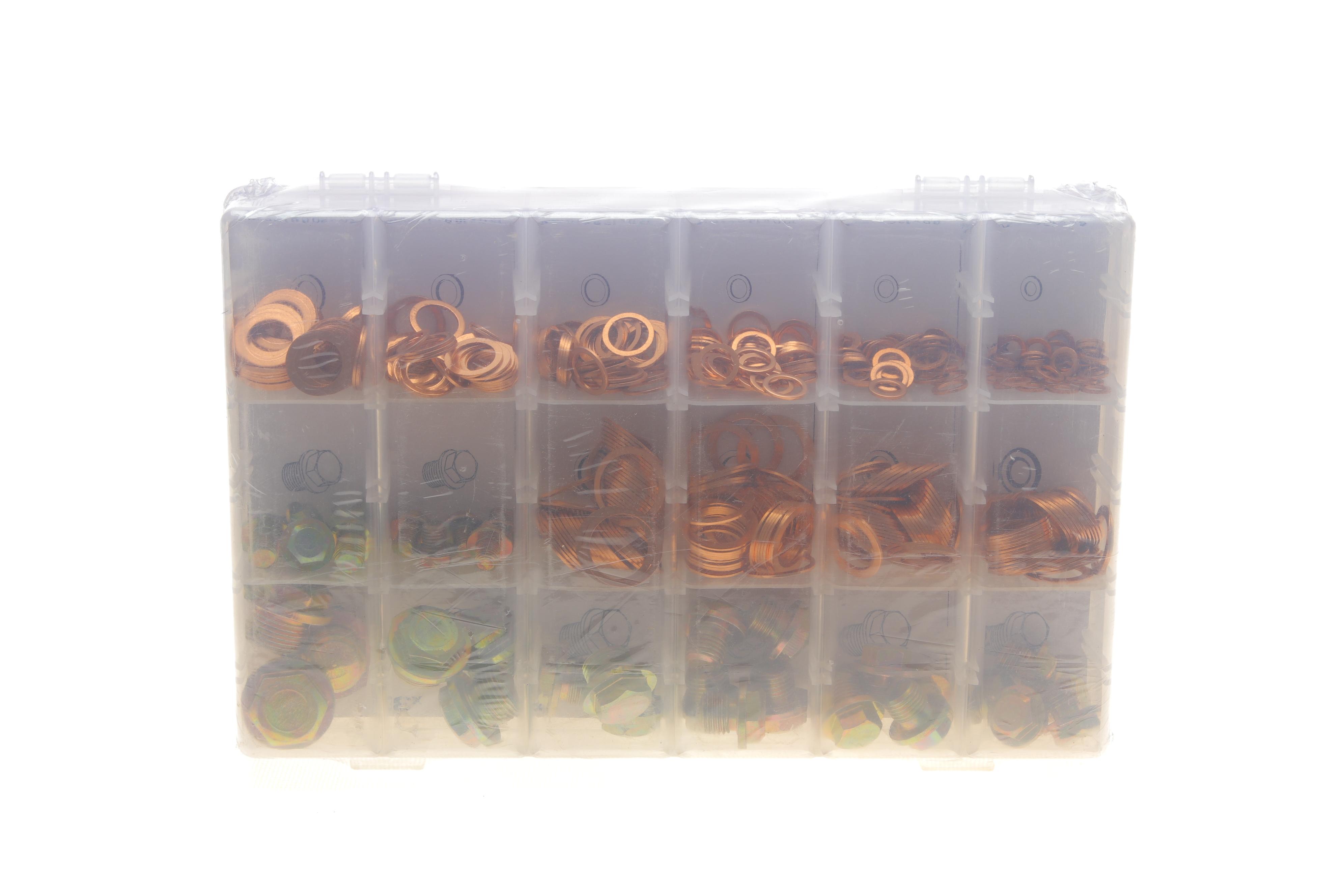 Набір шайб мідних і пробок 534 од.