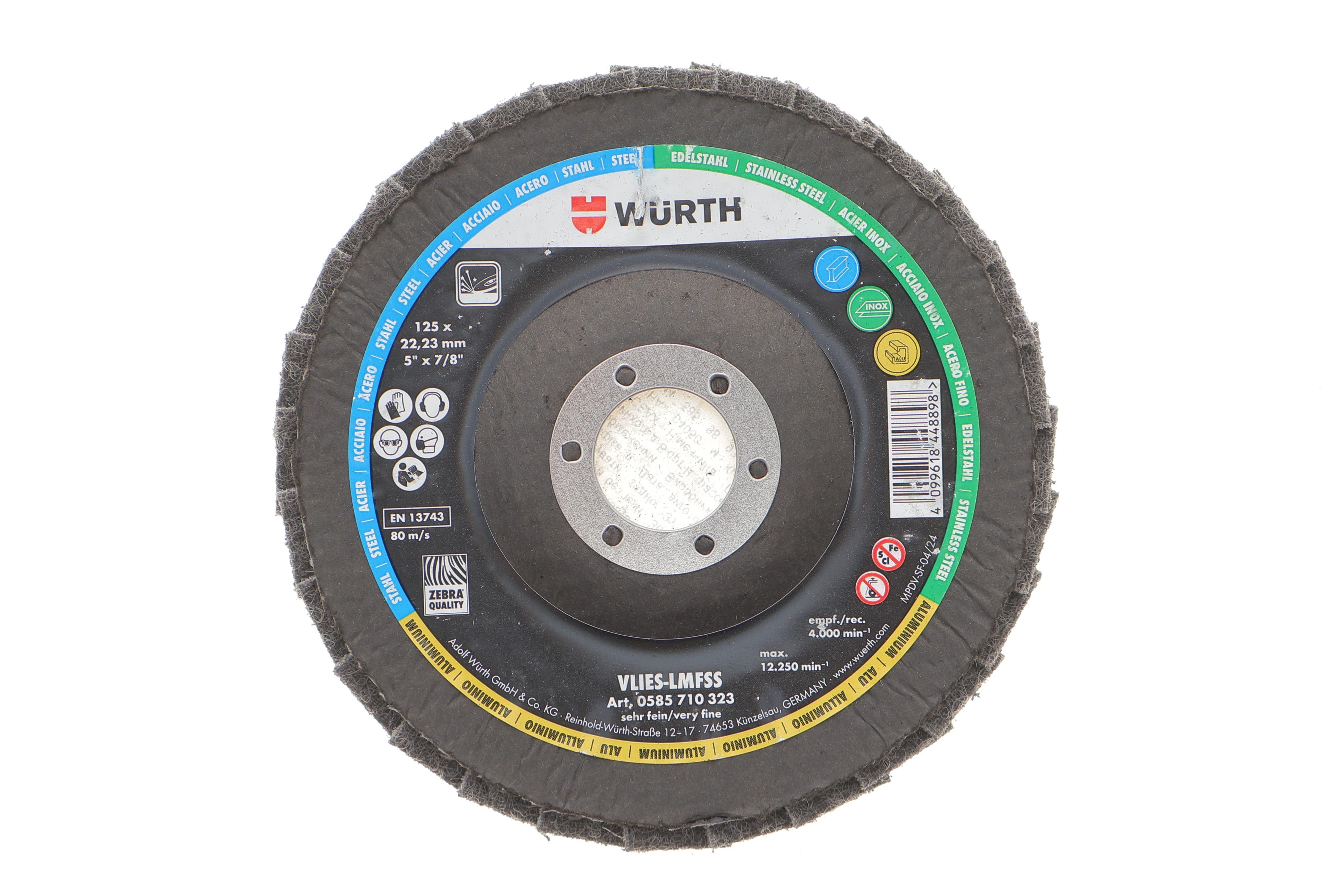 Круг зачисний/пелюстковий 125x22,23 мм/RED PERFECT 3D/VERYFINE