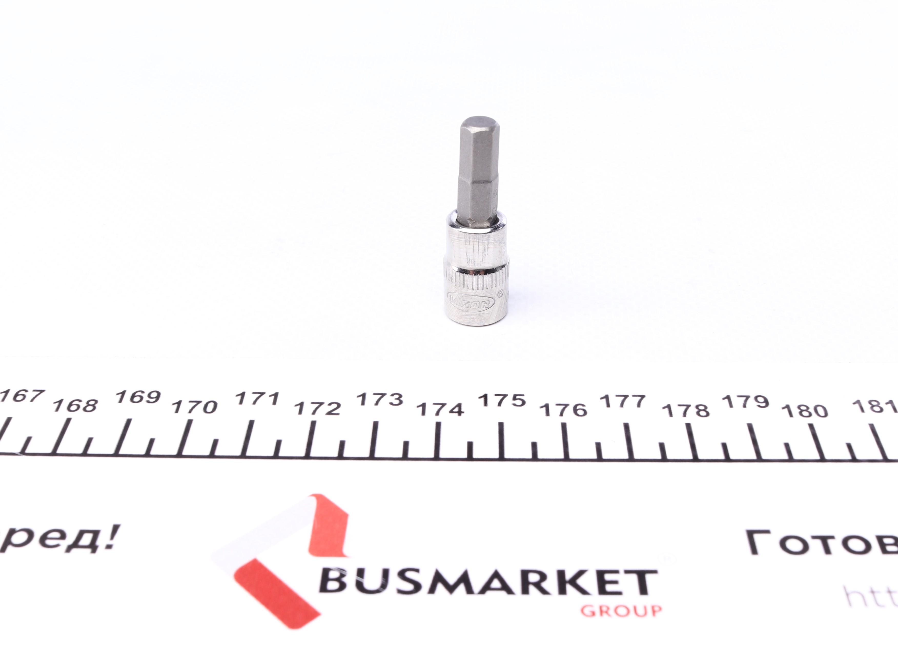 Головка 1/4" с вставкой Hex 6