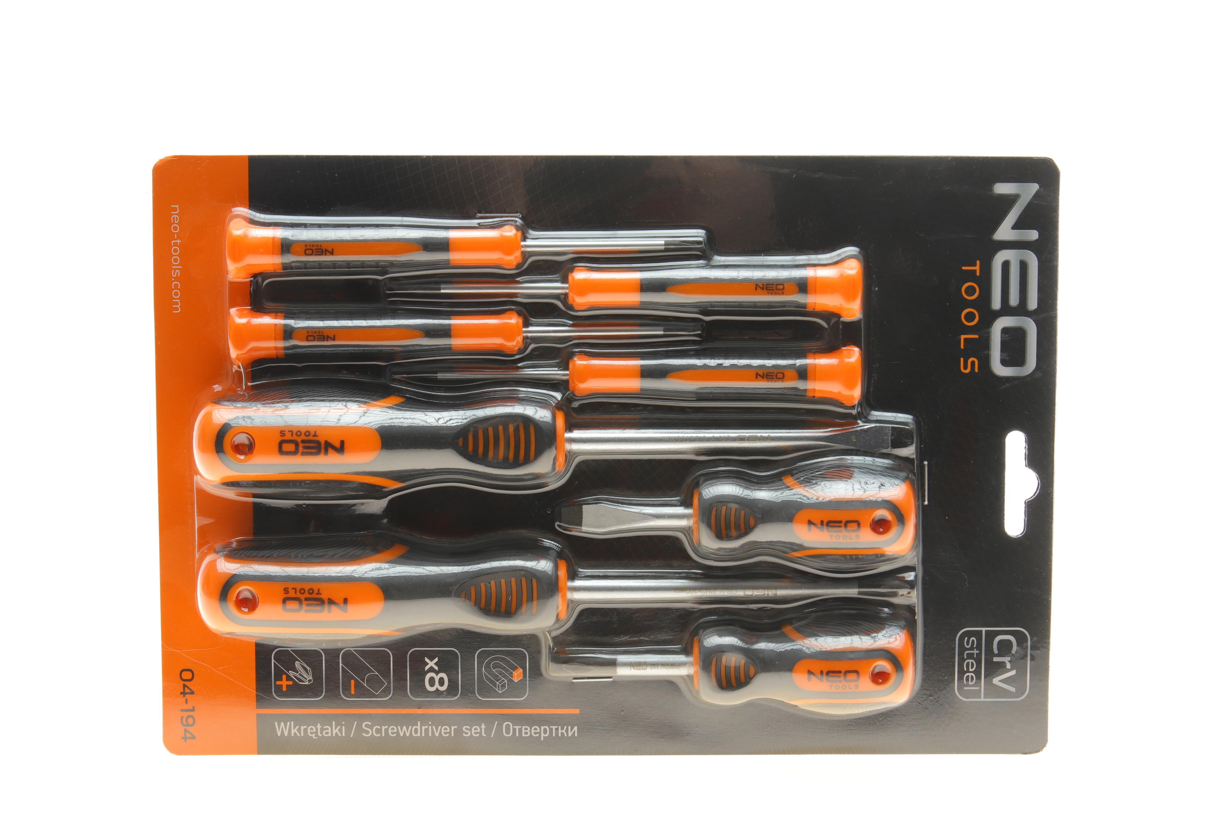 Набор отверток SL, PH 8 ед.