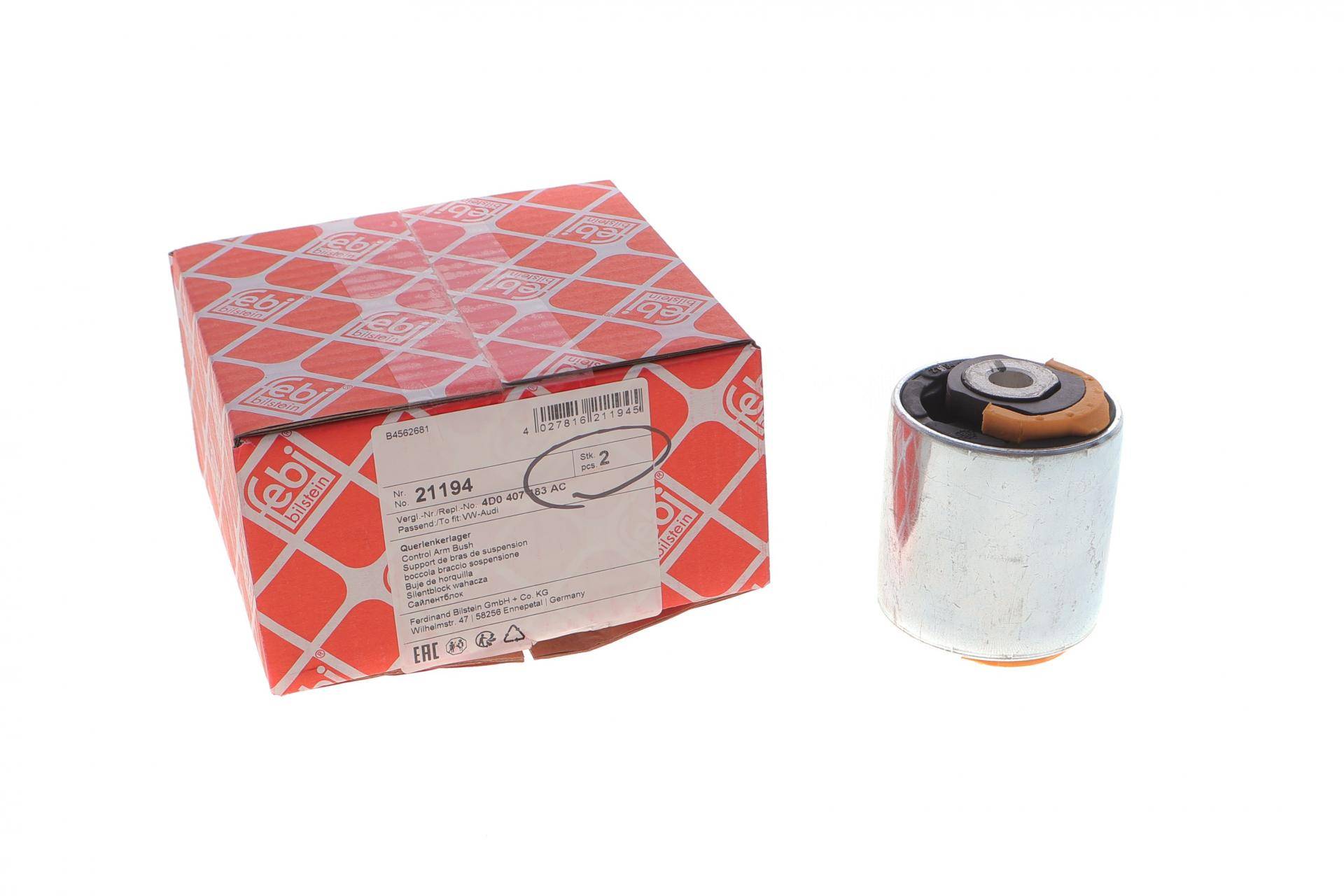 Сайлентблок важеля (переднього/знизу/ззаду) Audi A4/A6/A8/VW Passat 96-05