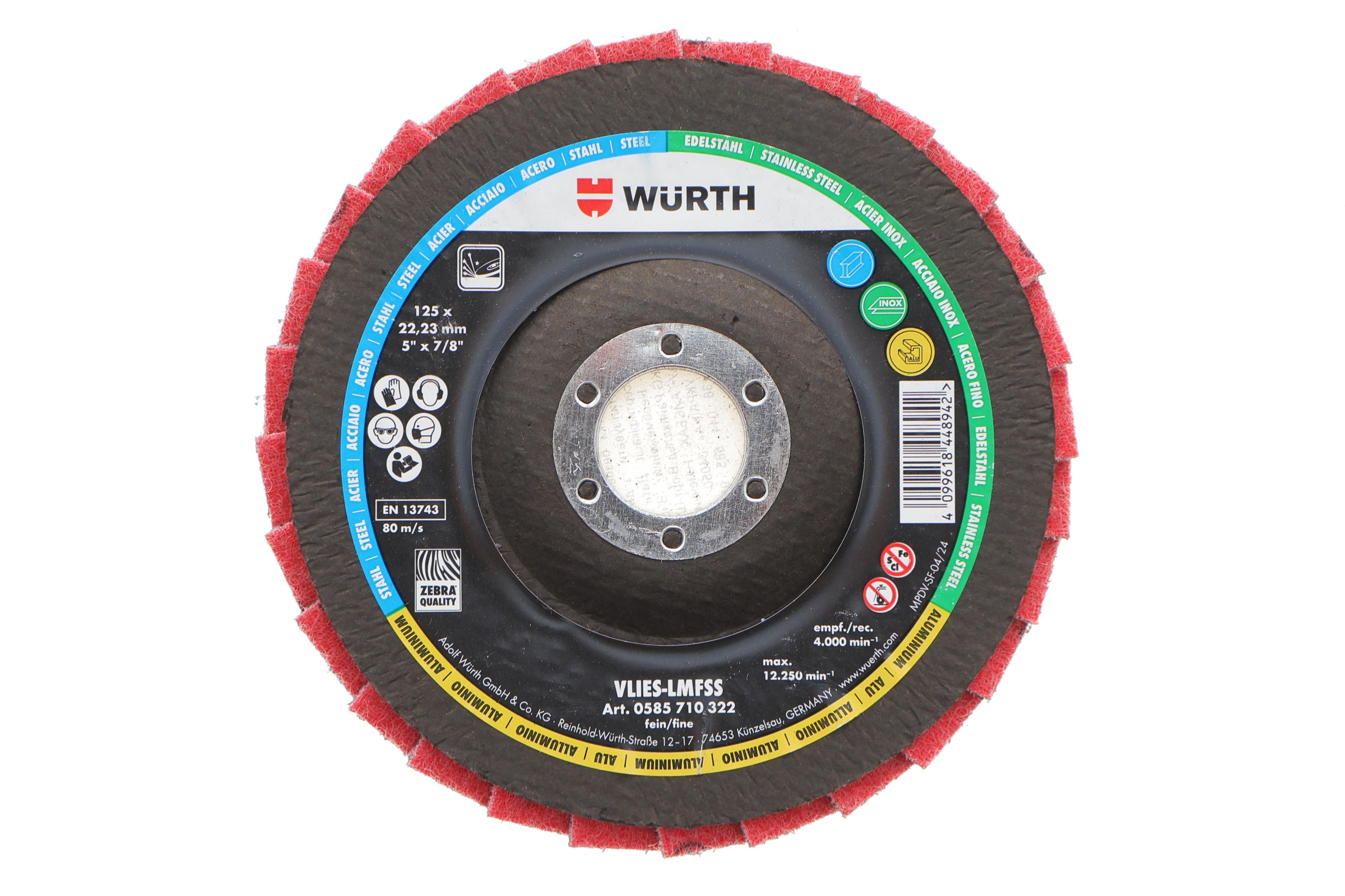 Круг зачисний/пелюстковий 125x22,23 мм/RED PERFECT 3D/FINE