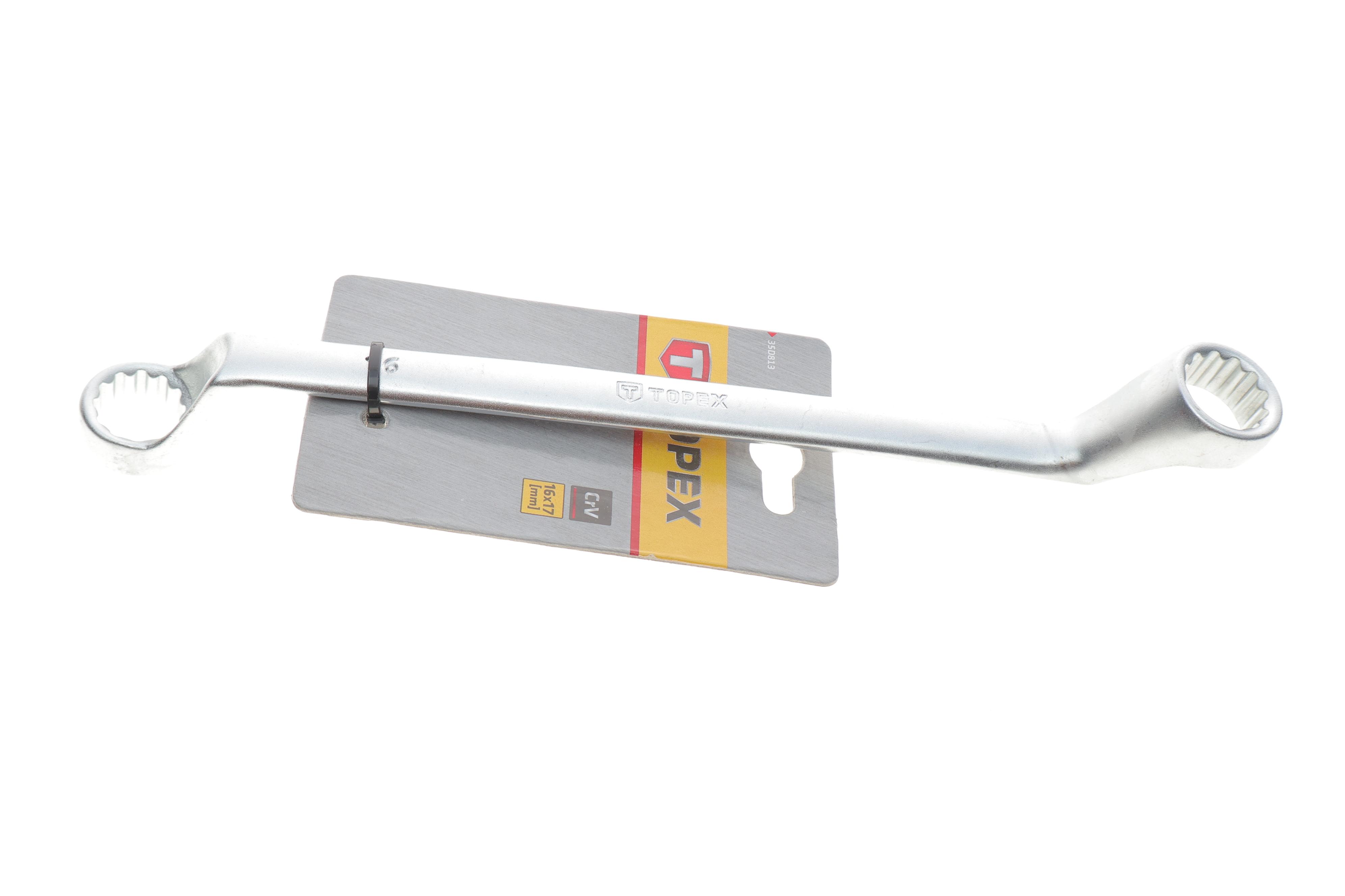 Ключ колінчастий 16х17 мм 45° L-250 мм