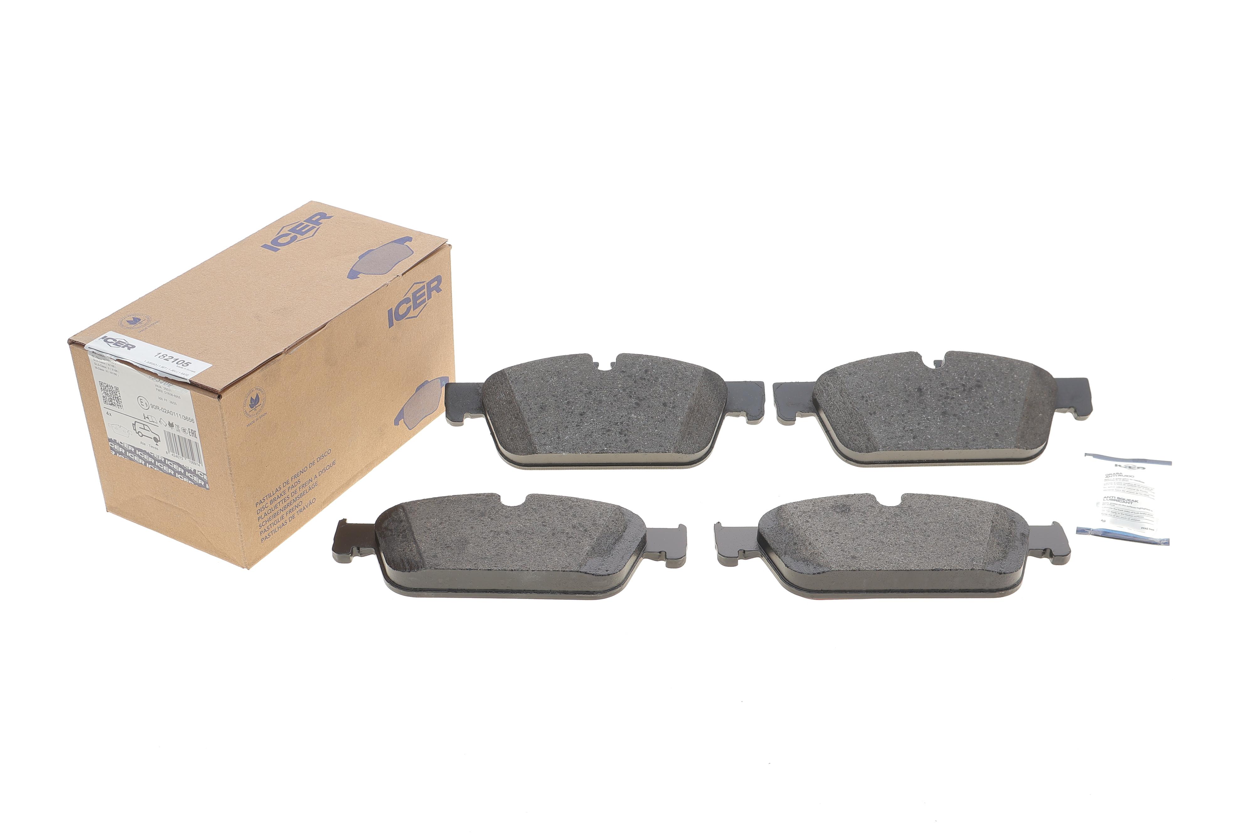 Колодки гальмівні (передні) MB M-class/GLE (W166) 11-18/GL-class (X166) 12-19