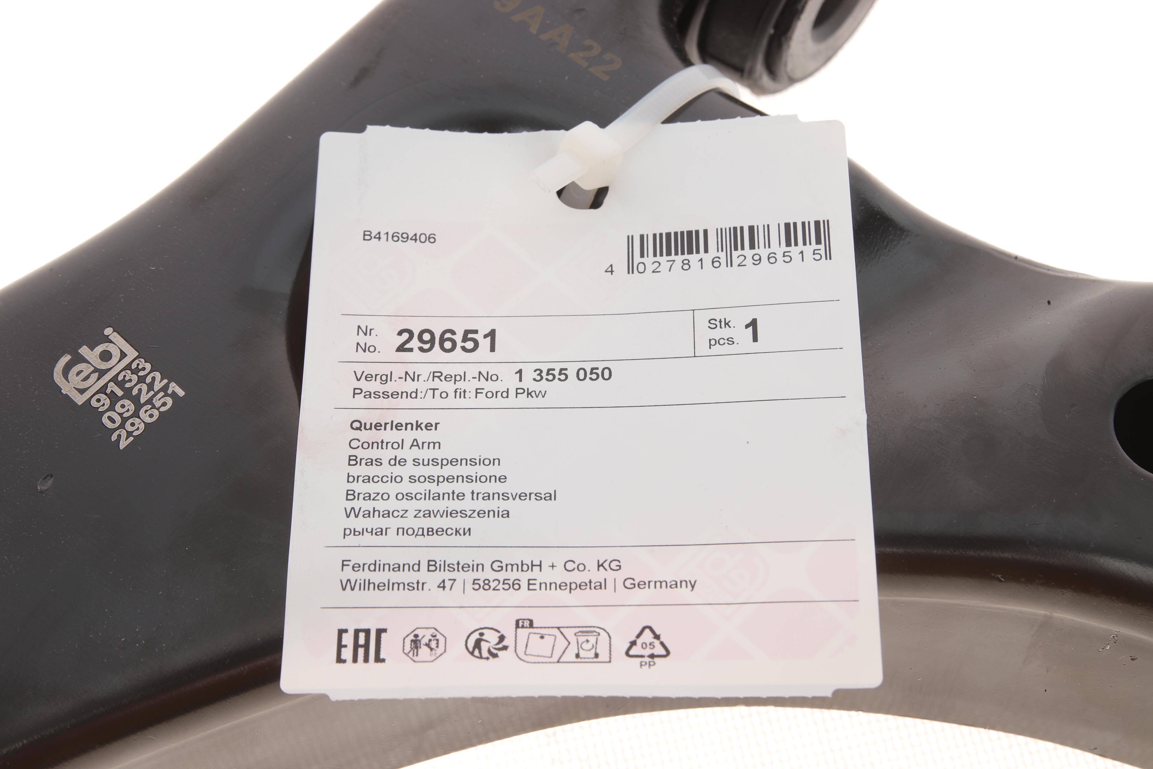 Важіль підвіски (передній) (L) Ford Connect 1.8 TDCi 02-