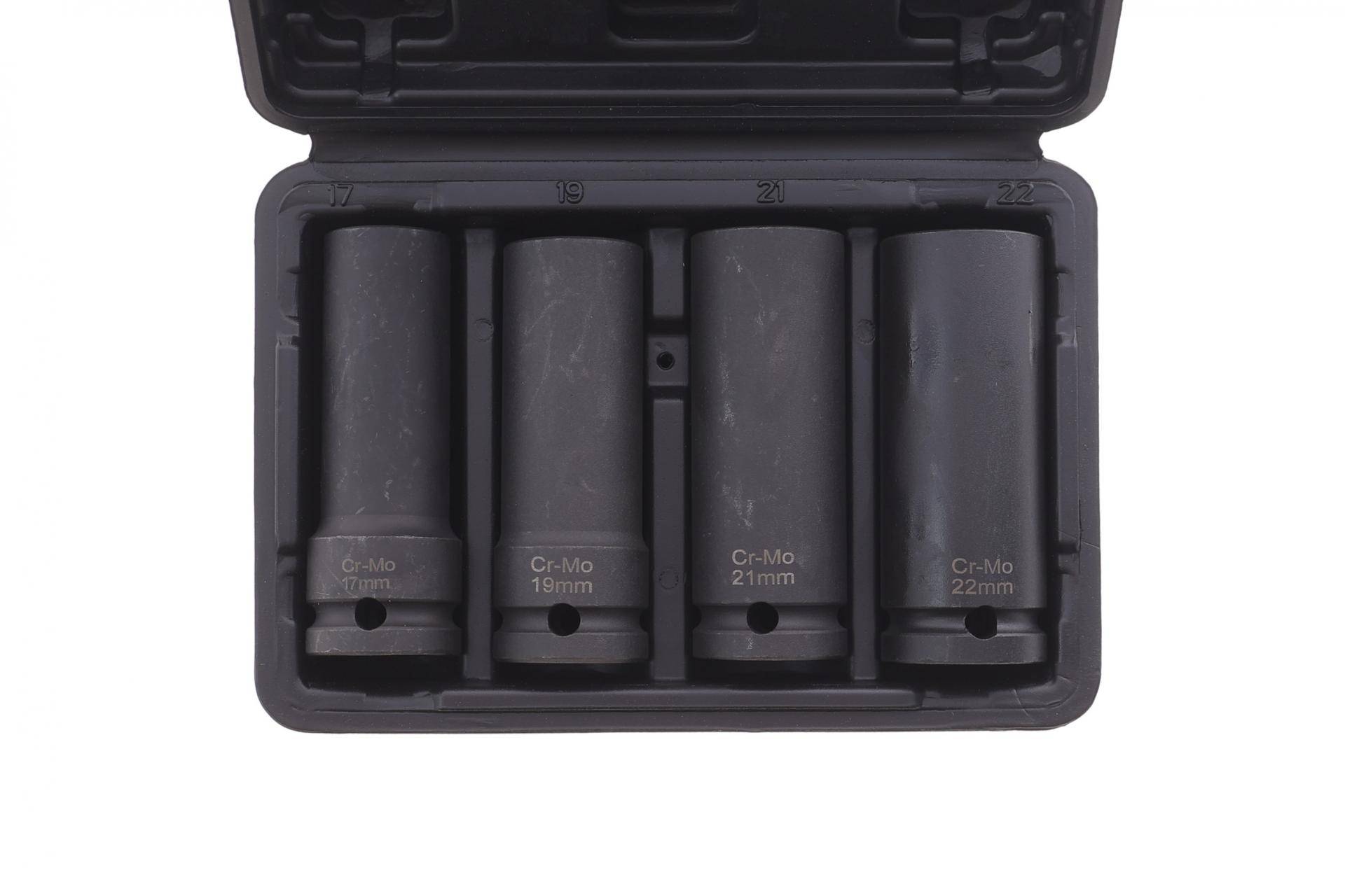 Набір головок ударних (антивандальних) (17/19/21/22mm)