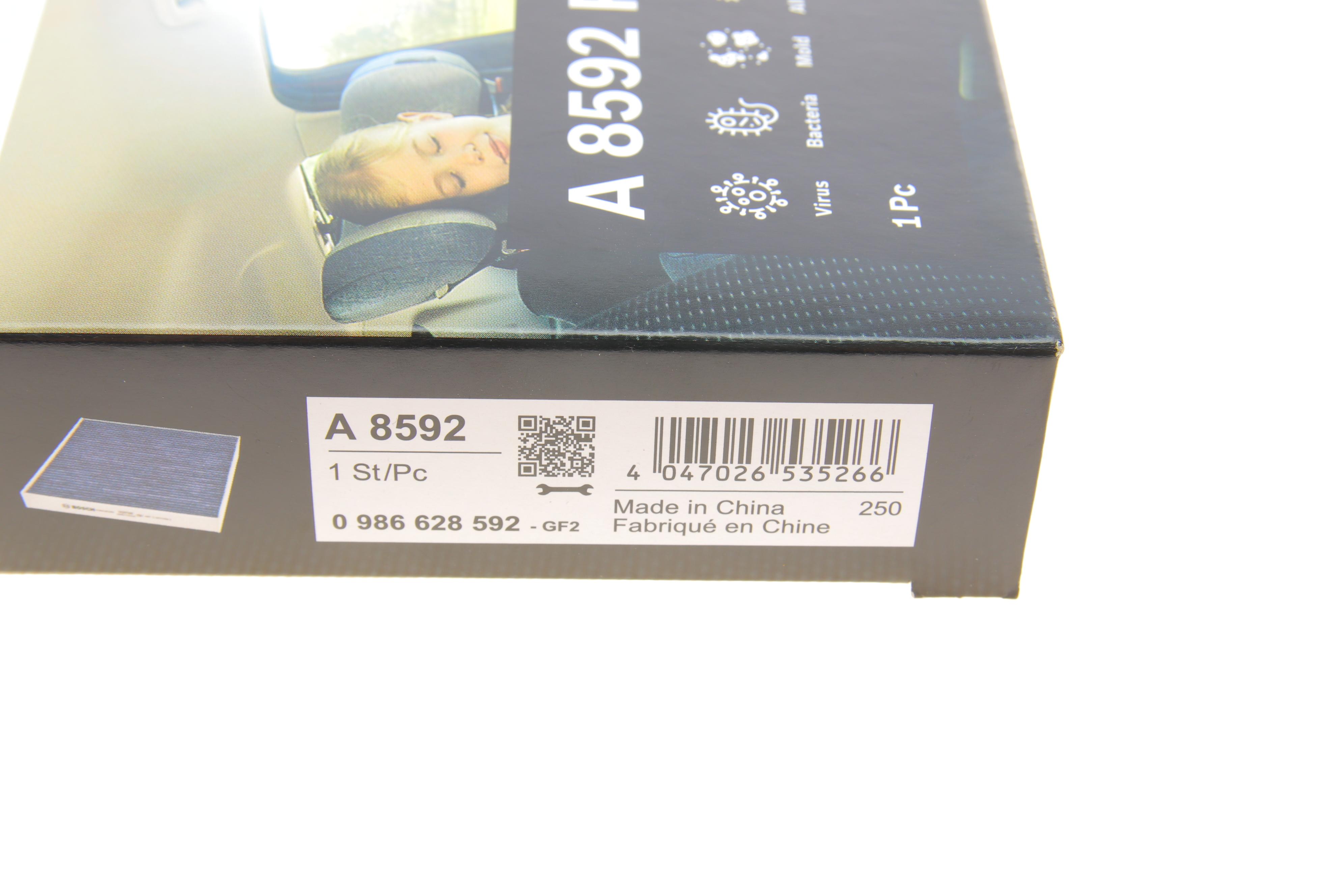 Фильтр салона Tesla Model S 12- (угольный/антиаллергенный/антибактериальный)