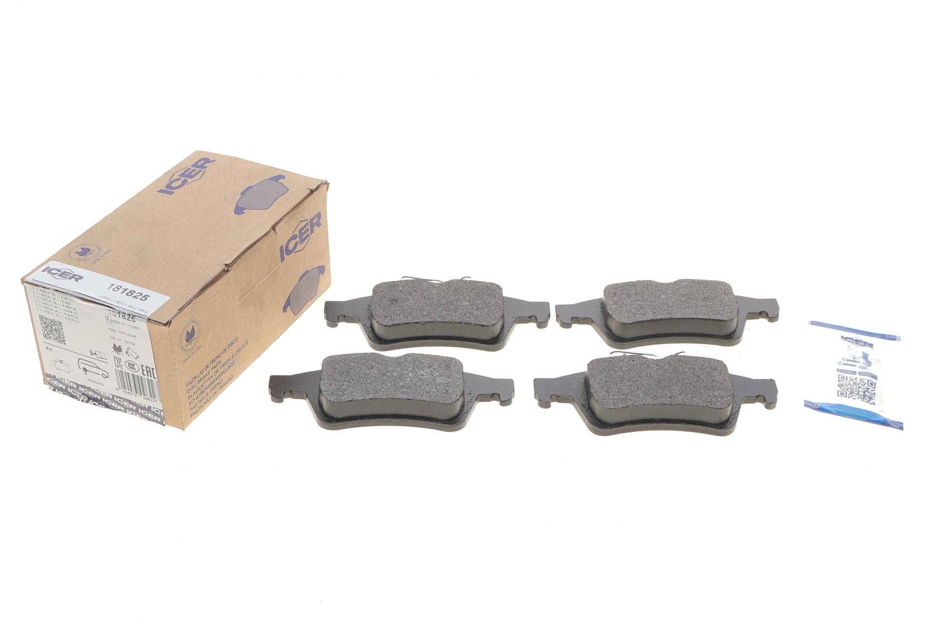 Колодки гальмівні (задні) Mazda 3 08-14/Mazda 5 10-/Saab 9-3 II 05-