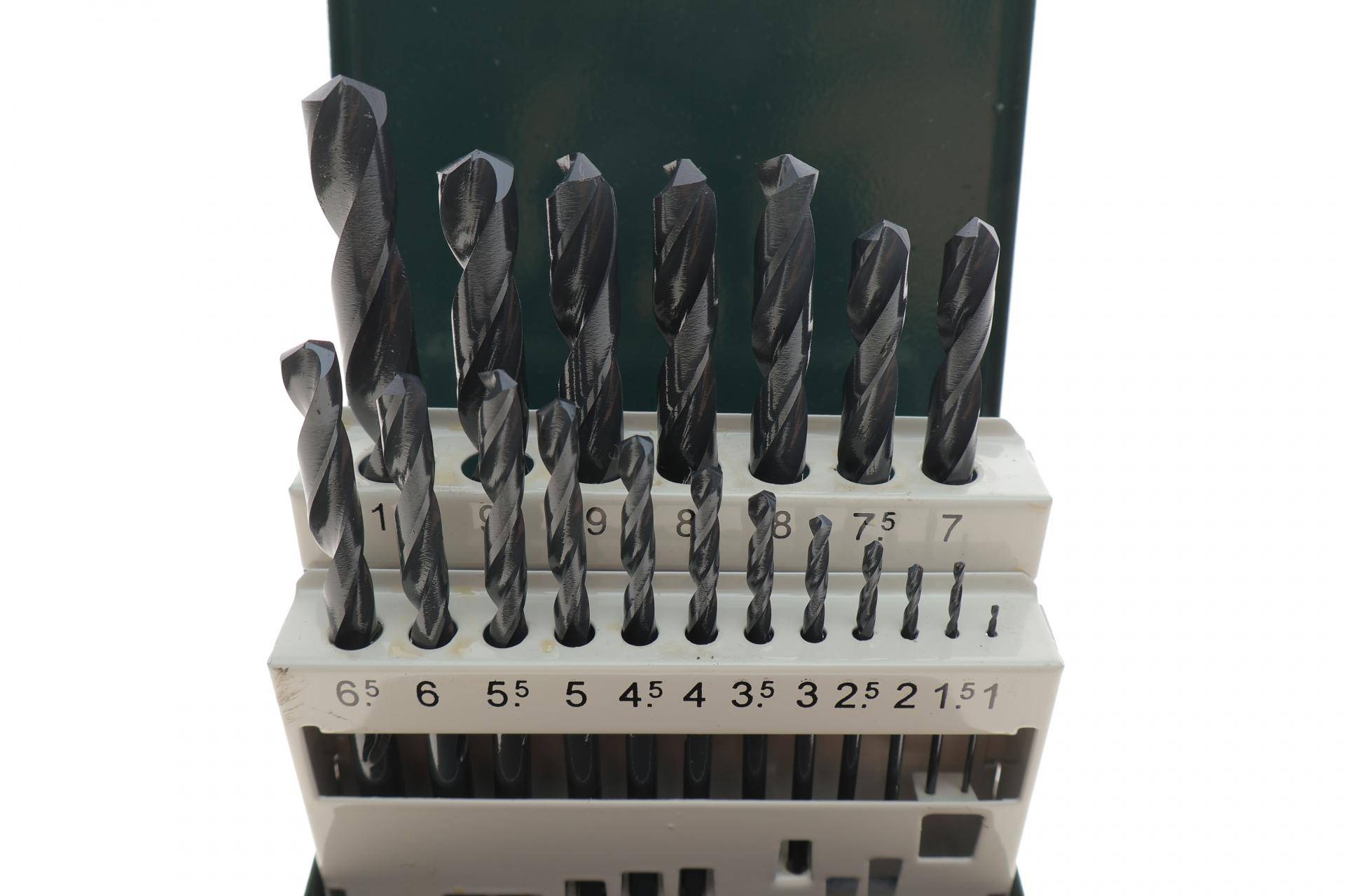 Набір свердл HSS-R Ø1-10 мм 19 од.