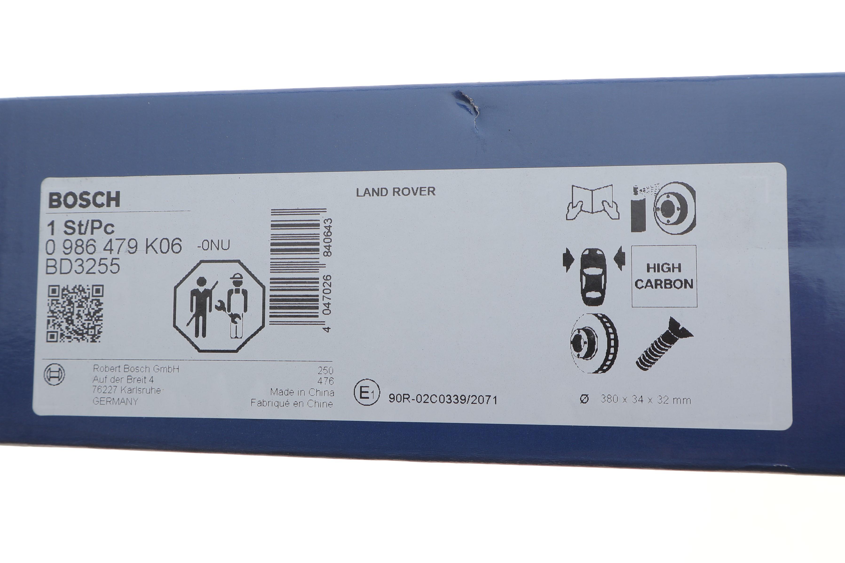 Диск гальмівний (передній) Land Rover Defender 19-/Discovery V 16-/Range Rover 12- (380x34)