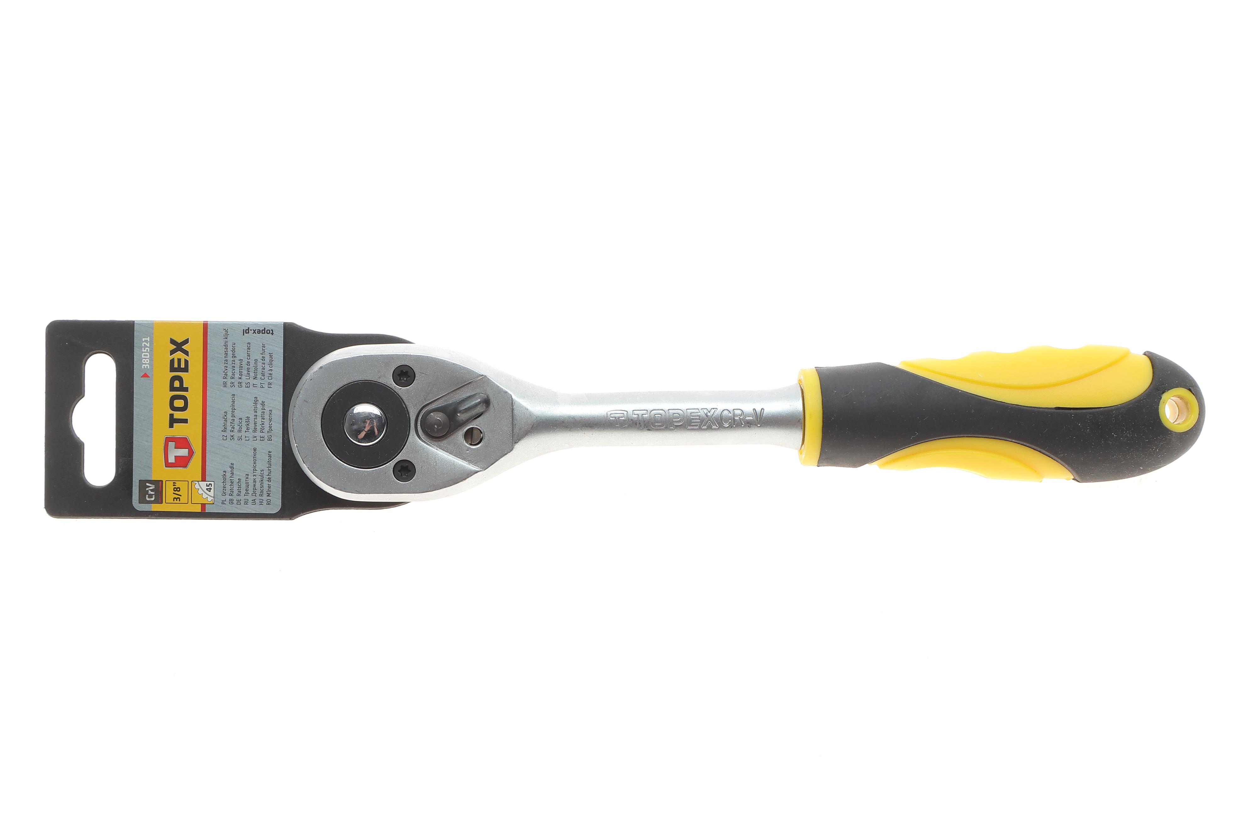 Тріскачка 3/8" 45 зубців 200 мм