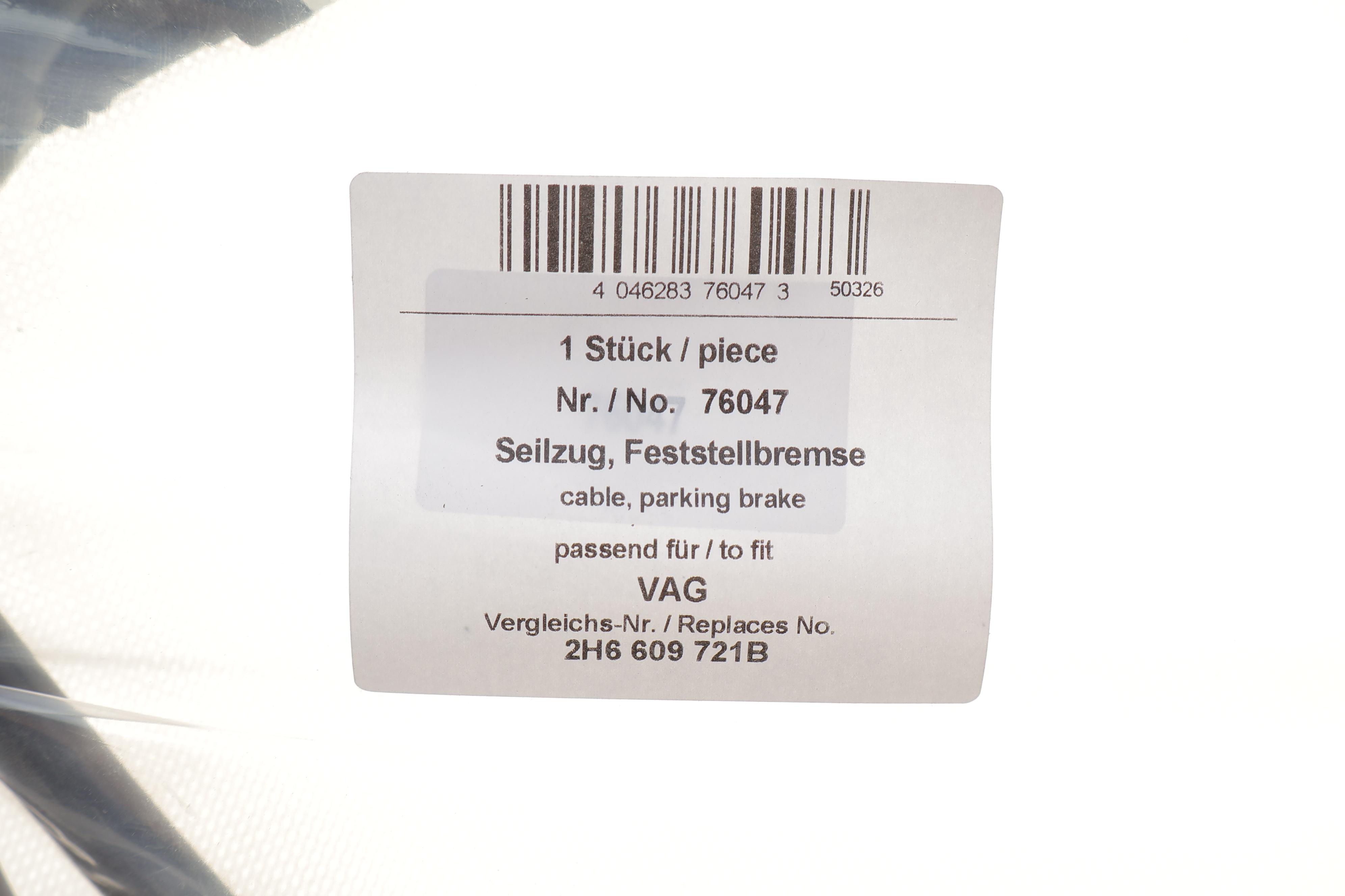 Трос ручника (передній) VW Amarok 2.0/3.0 TDI 10- (1625/1412mm)