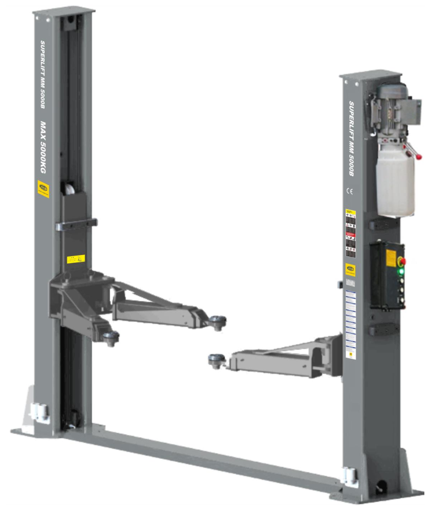 Подъемник двухстоечный MM Superlift 5000B 380В с нижней синхронизацией (без монтажа)