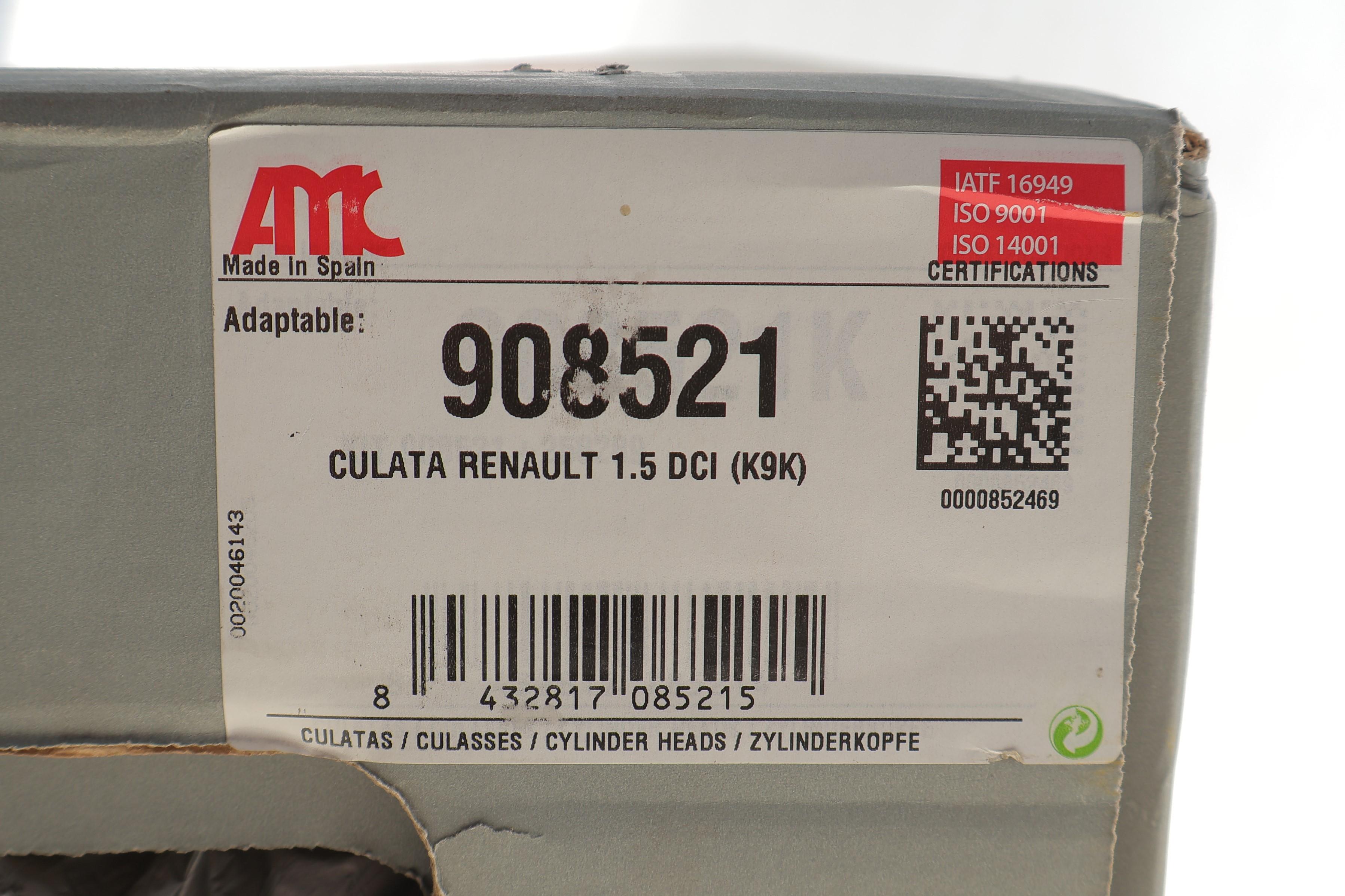 Головка блока цилиндров Renault Kangoo 1.5dCi 01-