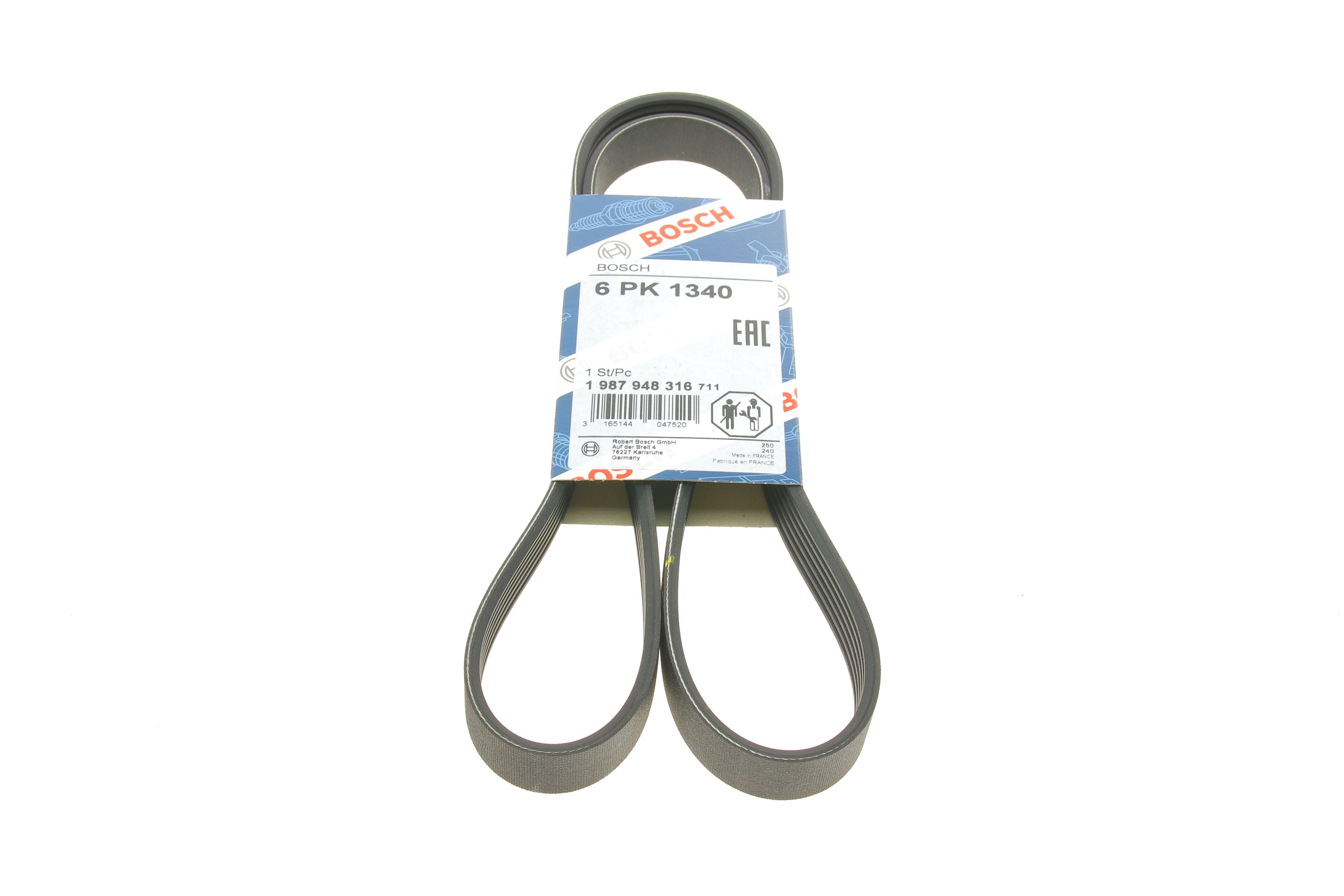 Ремінь генератора Audi A6 2.5TDI 94-97/Ford Fiesta 1.4TDCi 01-12/Peugeot Partner 1.6HDi 05- (6PK1340)