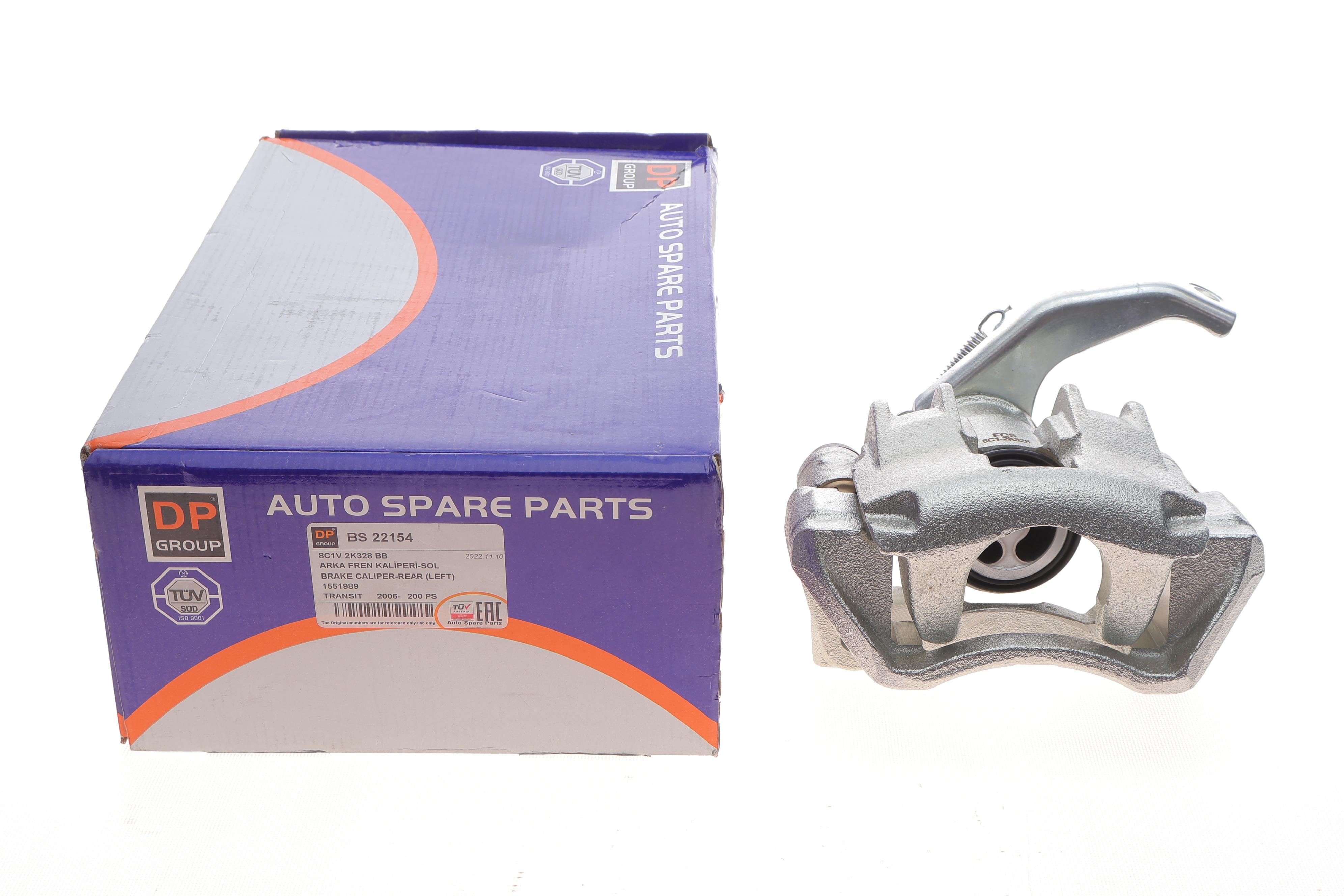 Супорт гальмівний (задній) (L) Ford Transit 07-14 (спарка) (+скоба)