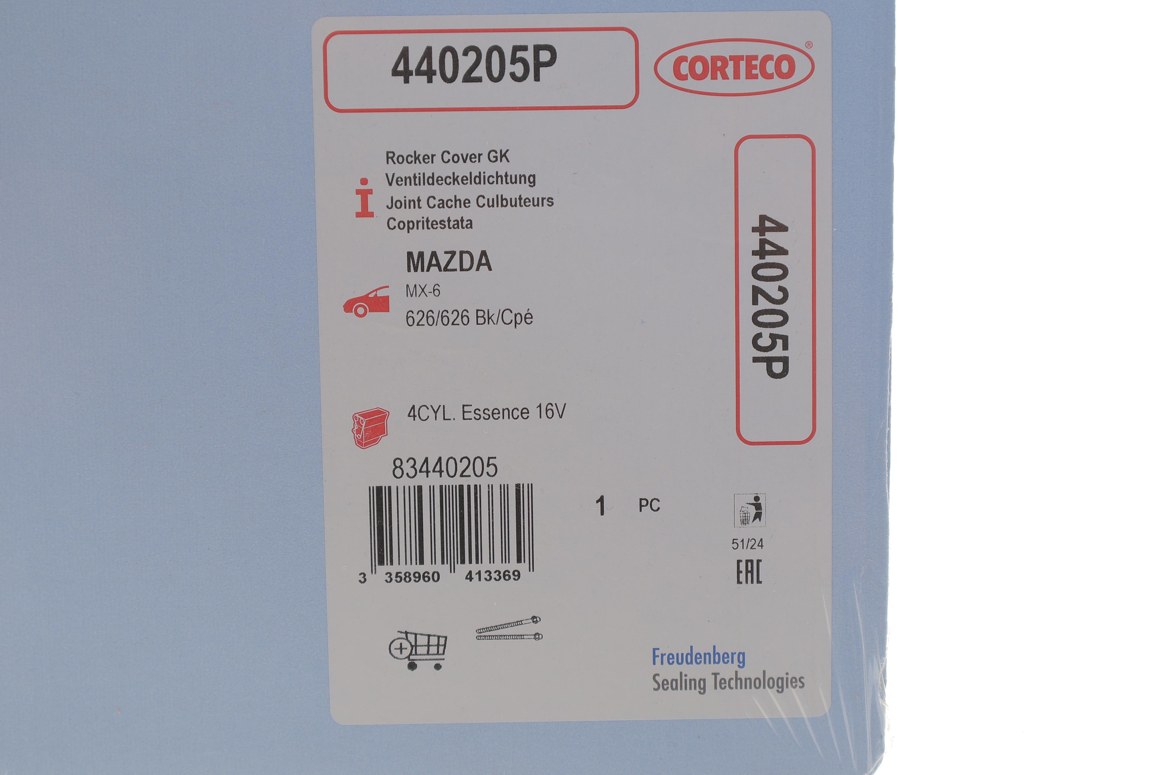 Прокладка кришки клапанів Mazda 626 1.8/2.0i 91-97