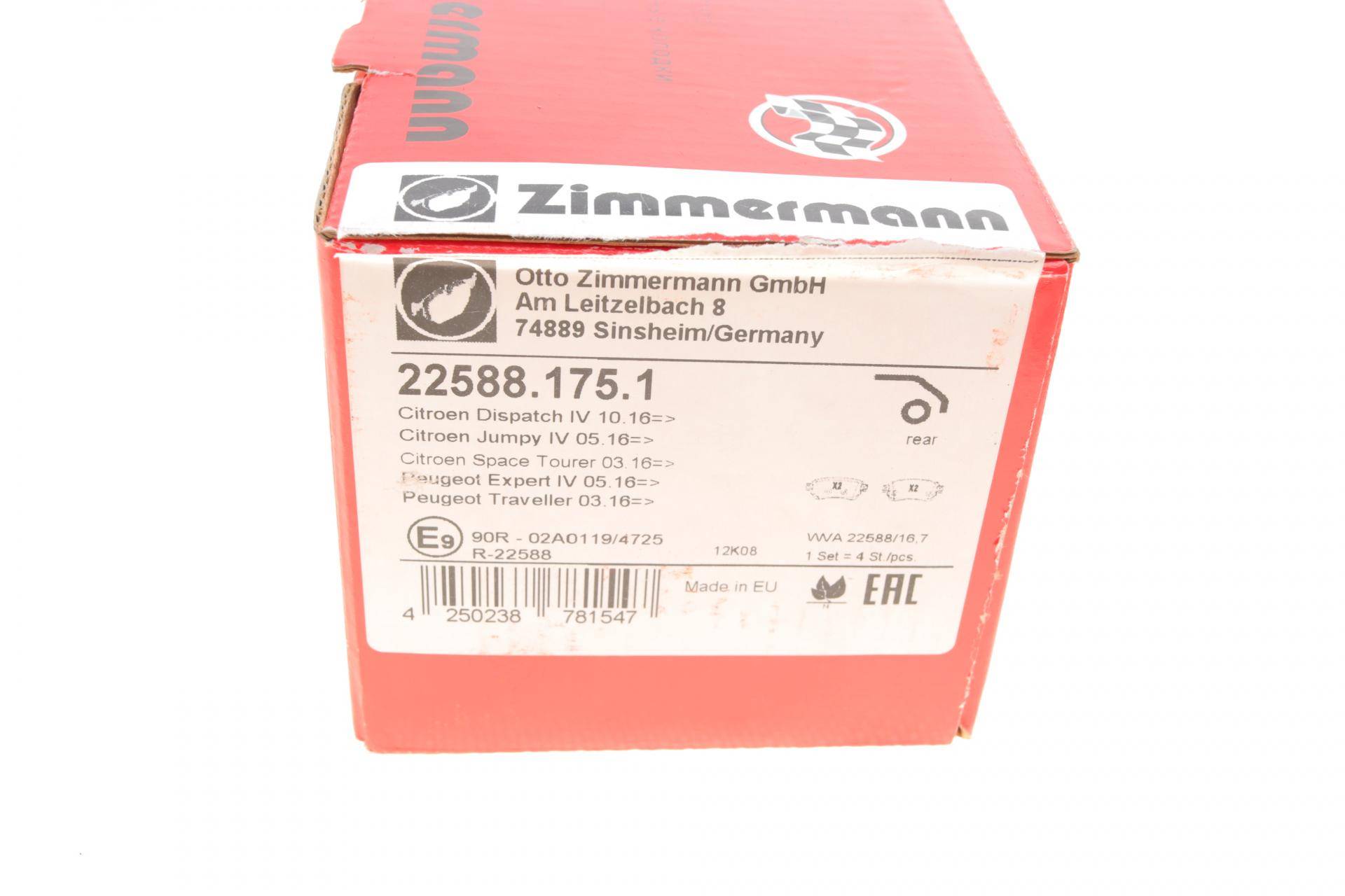 Колодки гальмівні (задні) Citroen Jumpy/Peugeot Expert 16- (TRW)