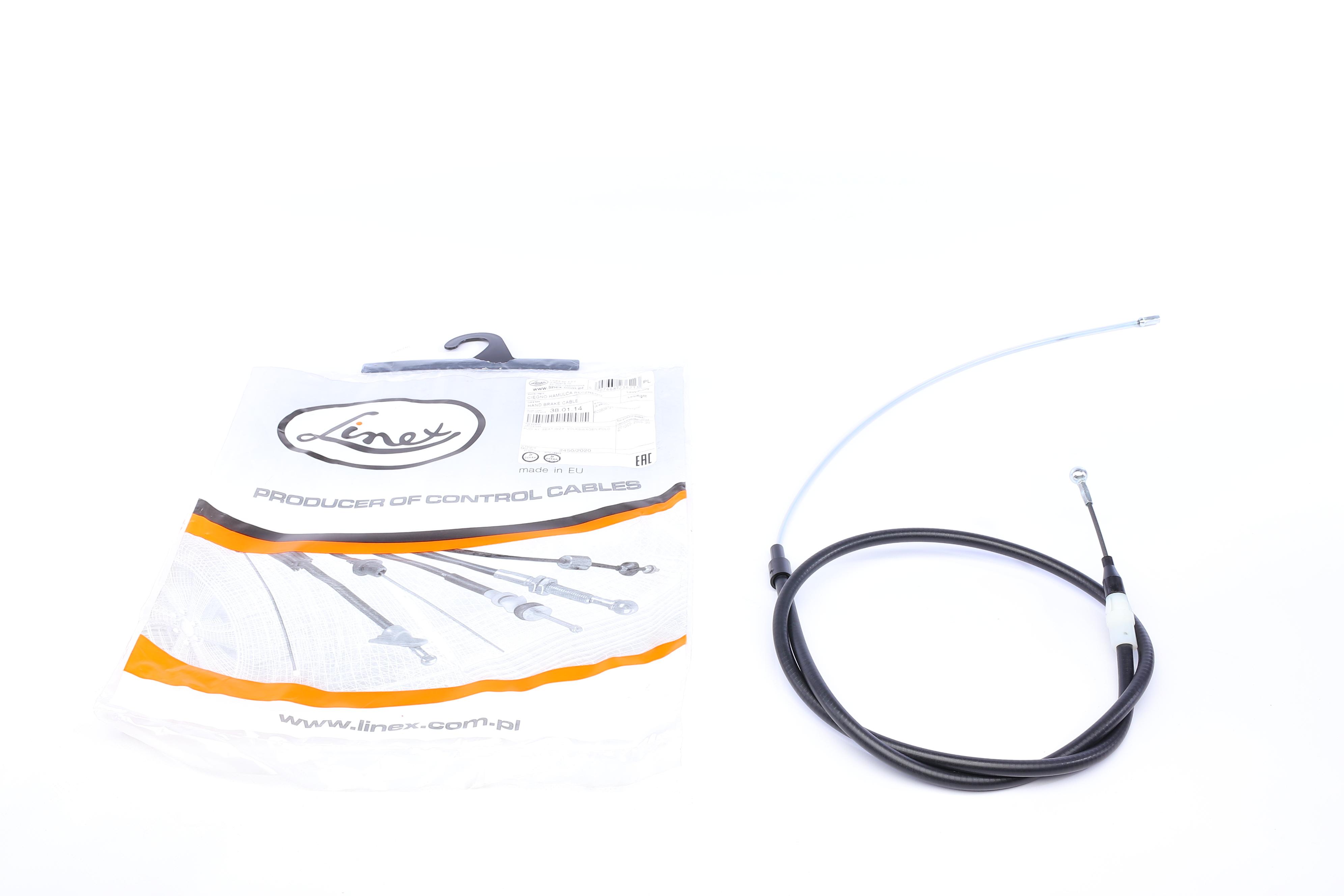 Трос ручника (задний) Audi A1/VW Polo/Seat Ibiza 08- (1642/1044mm)