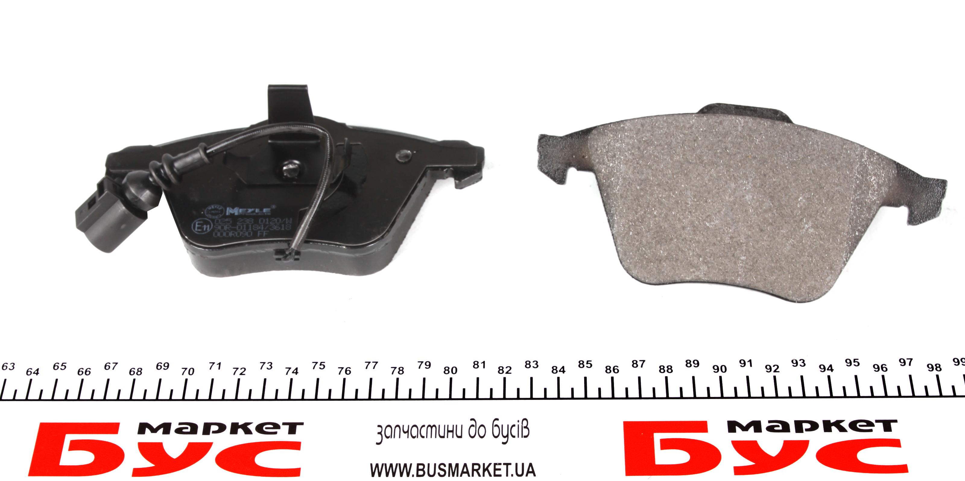 Колодки гальмівні (передні) Audi A3/Seat Leon/Skoda SuperB/VW Golf/Passat 03-15