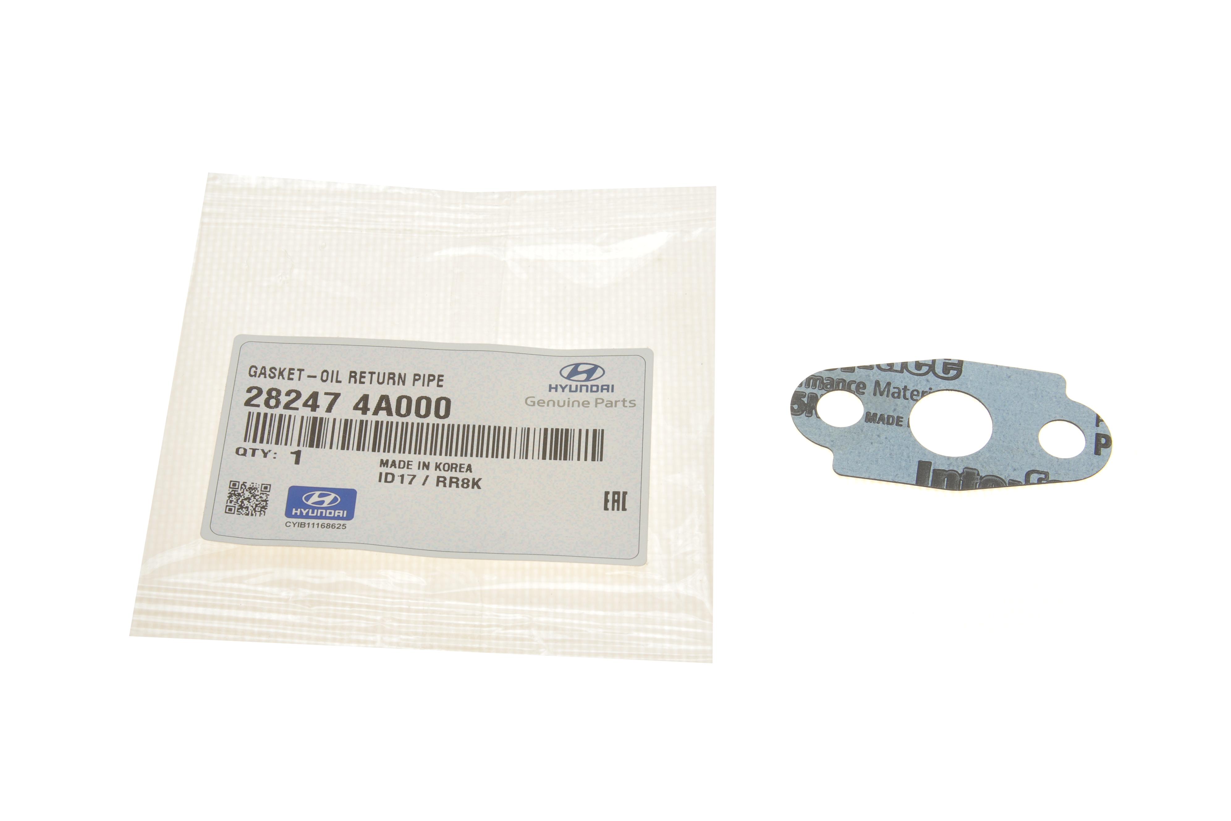 Прокладка турбины Hyundai H-1 2.5TD 01--07 (трубка на слив масла)