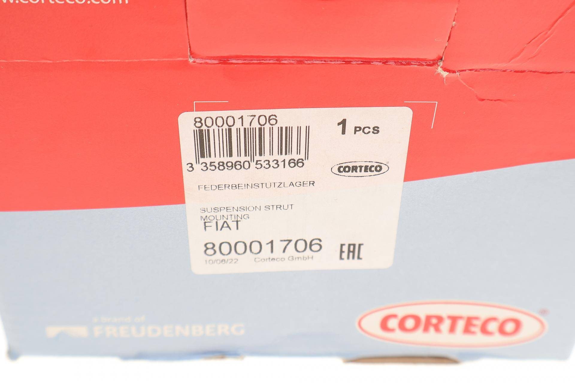 Подушка амортизатора (переднього) + підшипник Fiat Doblo 01-