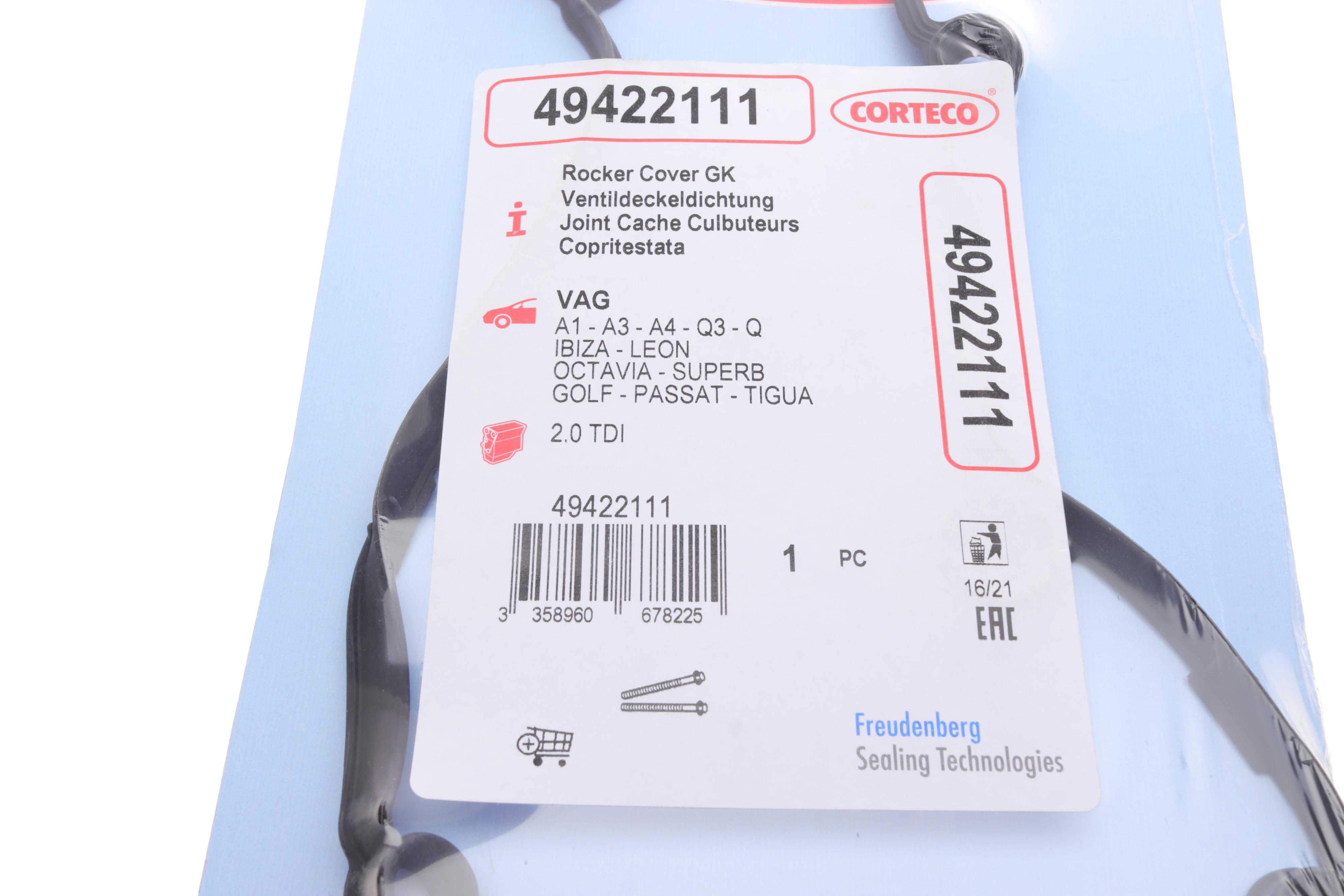 Прокладка кришки клапанів VW Caddy III/IV 1.6TDI 10- (к-кт)